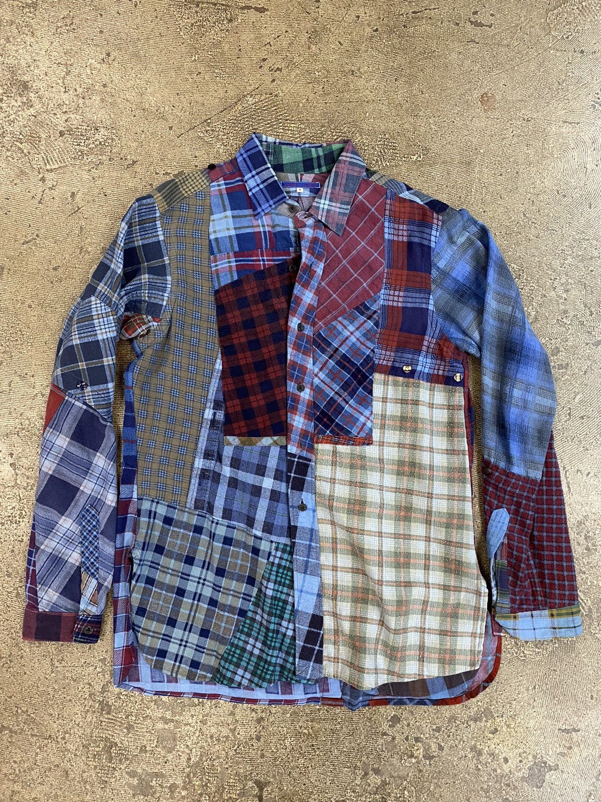 Needles Needles Multi Cut Flannel Button Shirt Rebuild by Needles Size US S / EU 44-46 / 1 - 1 Thumbnail