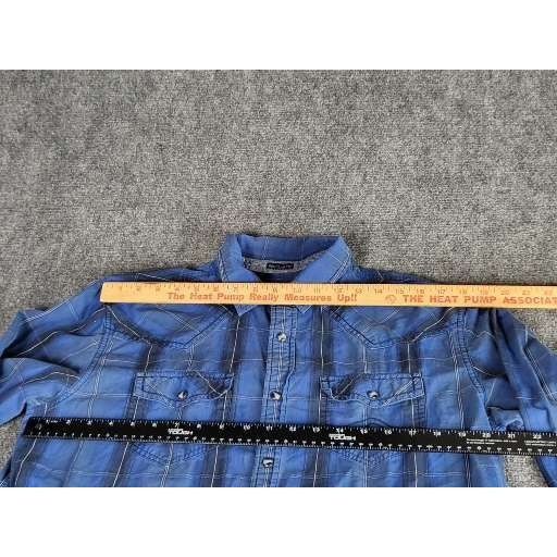 Cody James Cody James Plaid Button Up Shirt Men Sz L Blue Work Western Size US L / EU 52-54 / 3 - 8 Thumbnail