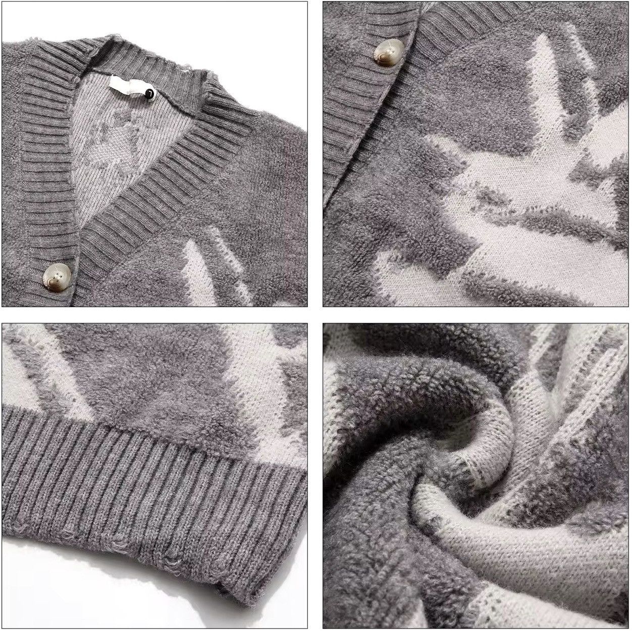Other Streetwear Knitted Oversized Design Cardigan Sweater Size US XL / EU 56 / 4 - 4 Thumbnail