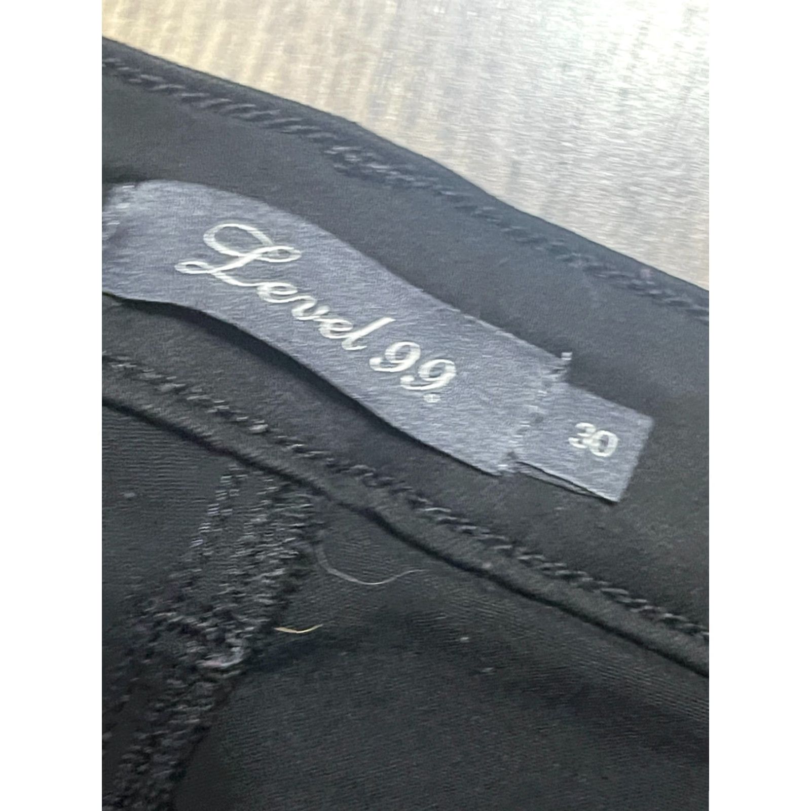 Vintage Level 99 Jeans Women's 30 Black Skinny Pockets Denim Regular Level 99 Womens Jeans Size 30 Black Skinny Pockets Size 30" / US 8 / IT 44 - 5 Thumbnail
