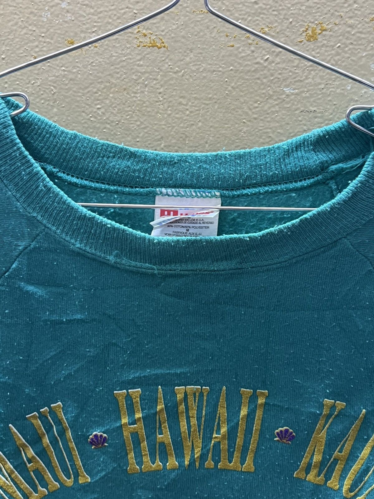 Hanes Hanes vintage 90s sweater aloha hawaii embroidered Size US M / EU 48-50 / 2 - 2 Thumbnail