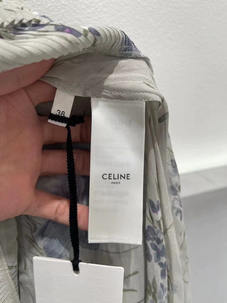 Celine Celine Silk Pleated Skirt Size US 38 / EU 54 - 5 Thumbnail