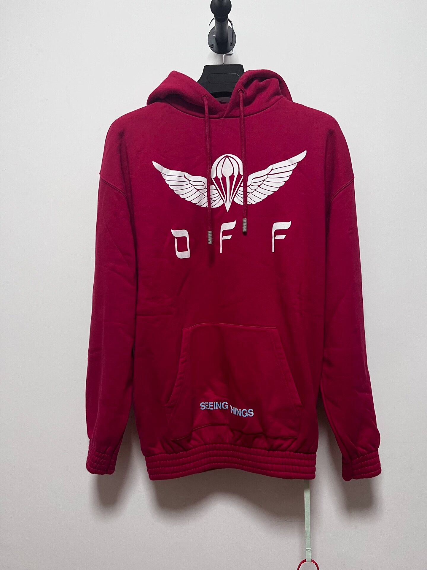 Off-White Off White Red Hoodie with Logo Size XXS / US 00 / IT 34 - 1 Thumbnail