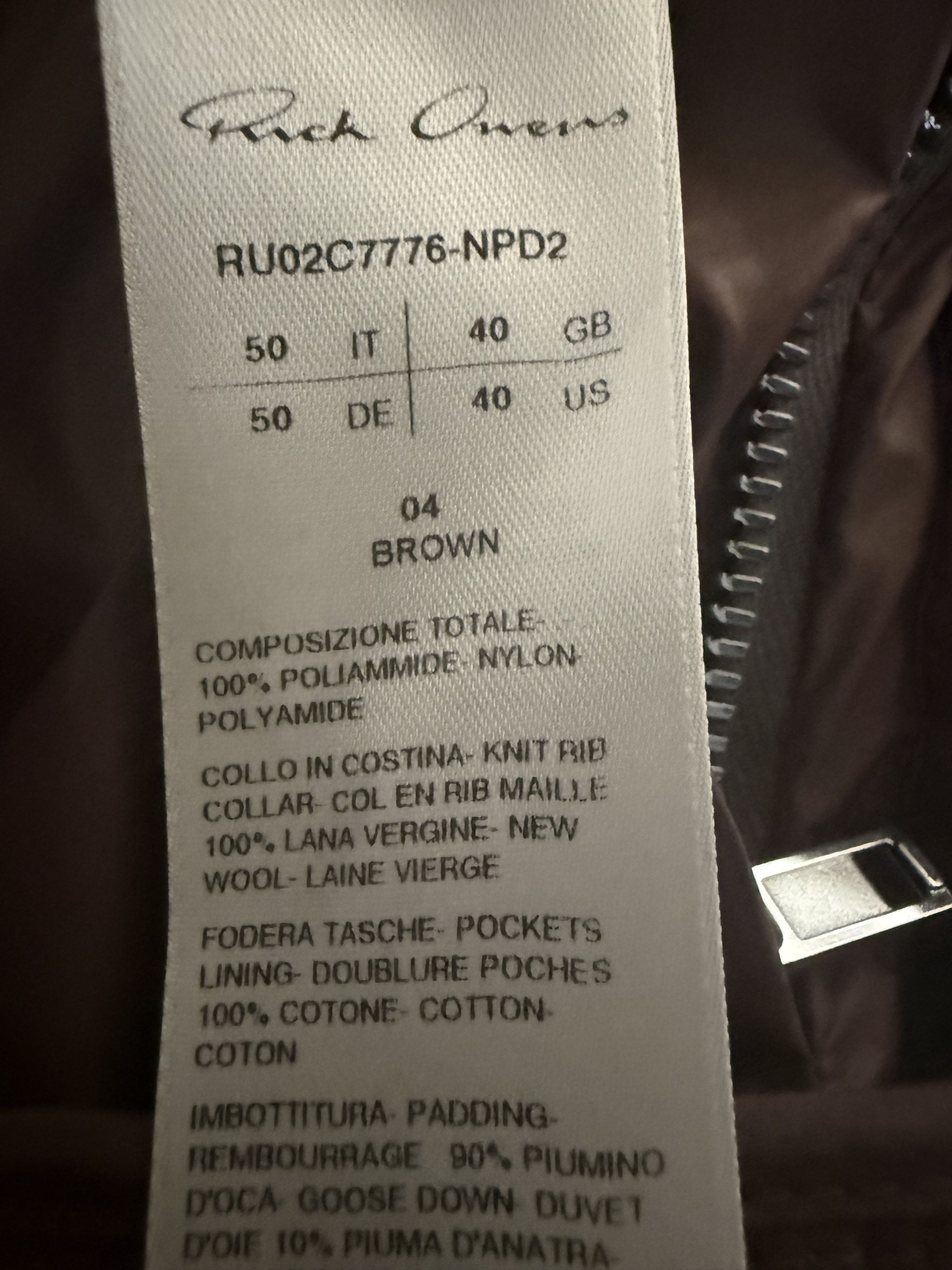 Rick Owens Sz 50 Gimp Detachable-Neck Padded Gilet Size US M / EU 48-50 / 2 - 11 Thumbnail
