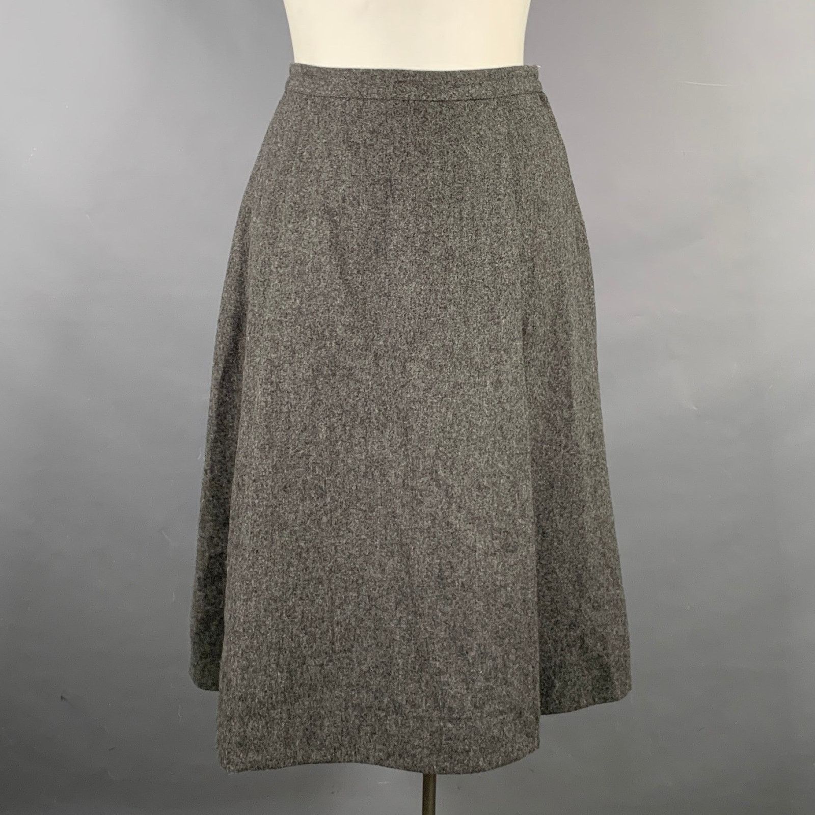 Marc by Marc Jacobs Size 8 Grey Wool A-Line Knee-Length Skirt Size 30" / US 8 / IT 44 - 1 Thumbnail