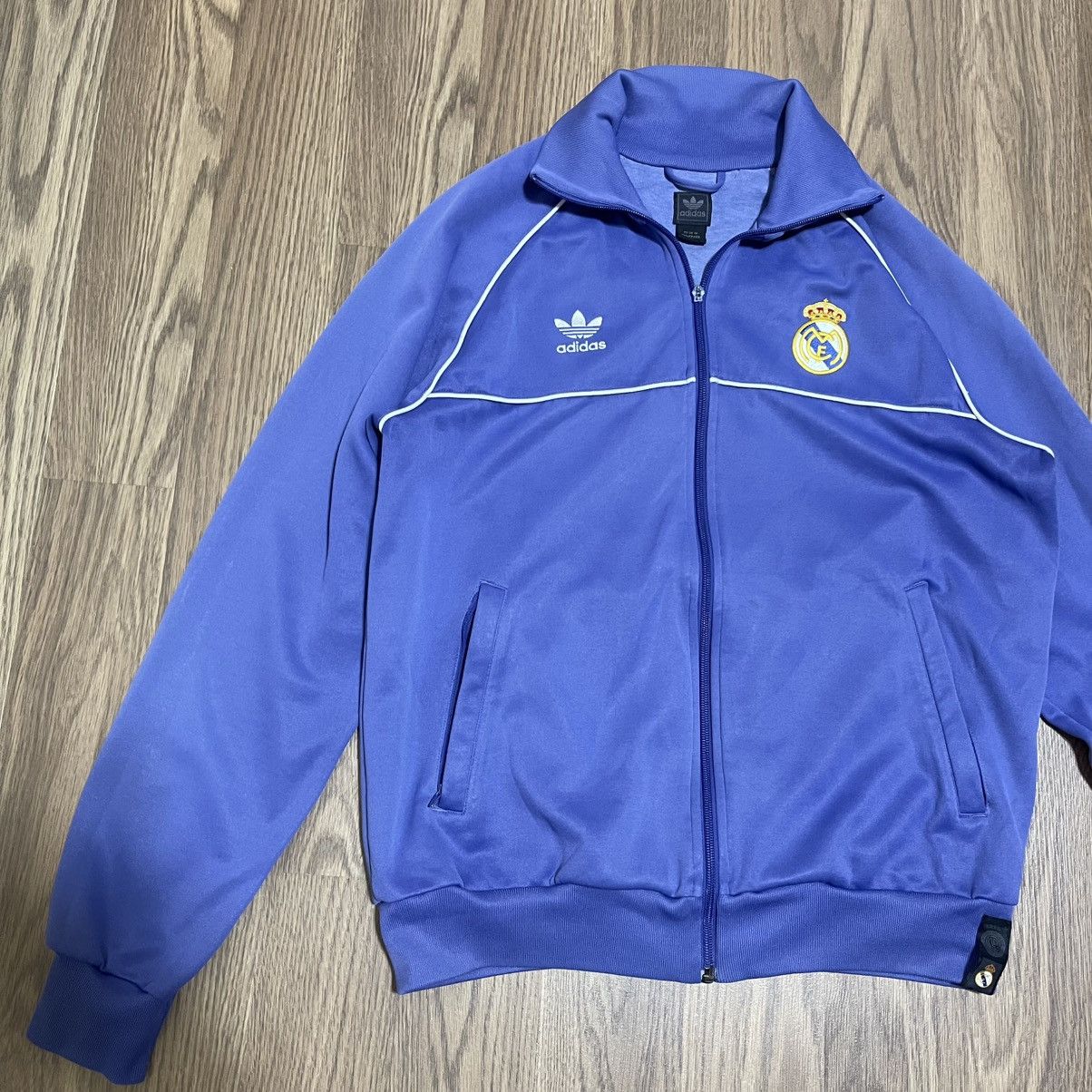 Adidas Vintage 2008 Y2K Adidas Real Madrid soccer track Jacket Size US L / EU 52-54 / 3 - 5 Thumbnail