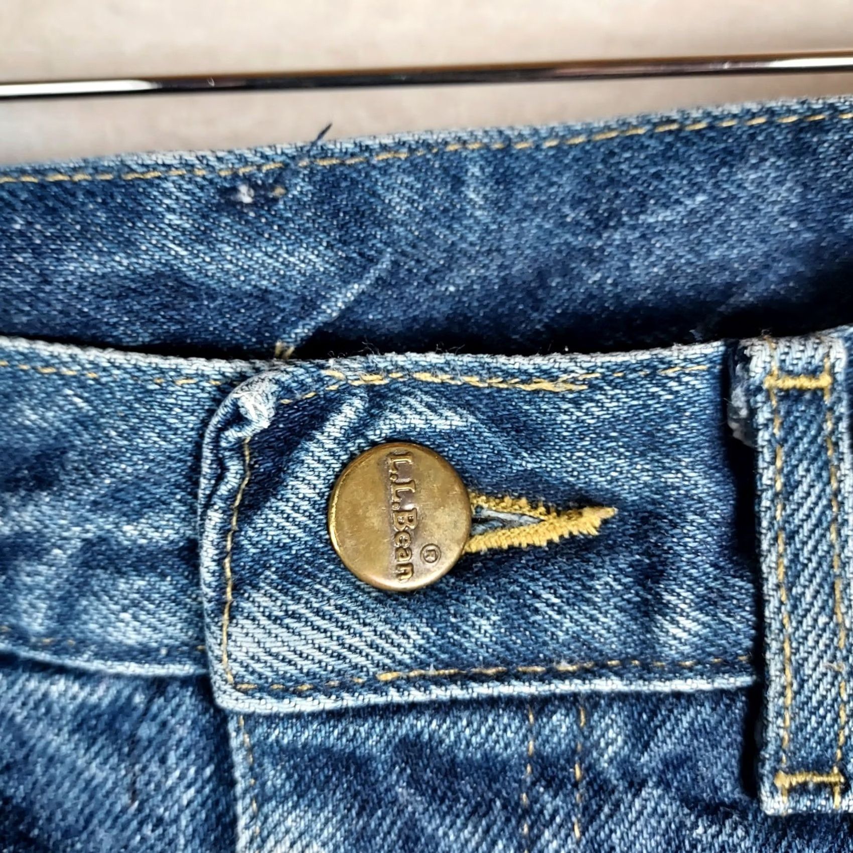 Vintage VINTAGE L.L.Bean Men’s Jeans Flannel Lined 32x30 Denim Blue 5-Pocket Mens Regular Straight Cotton Denim Winter Fall Spring Blue Denim Jeans Size US 32 / EU 48 - 5 Thumbnail