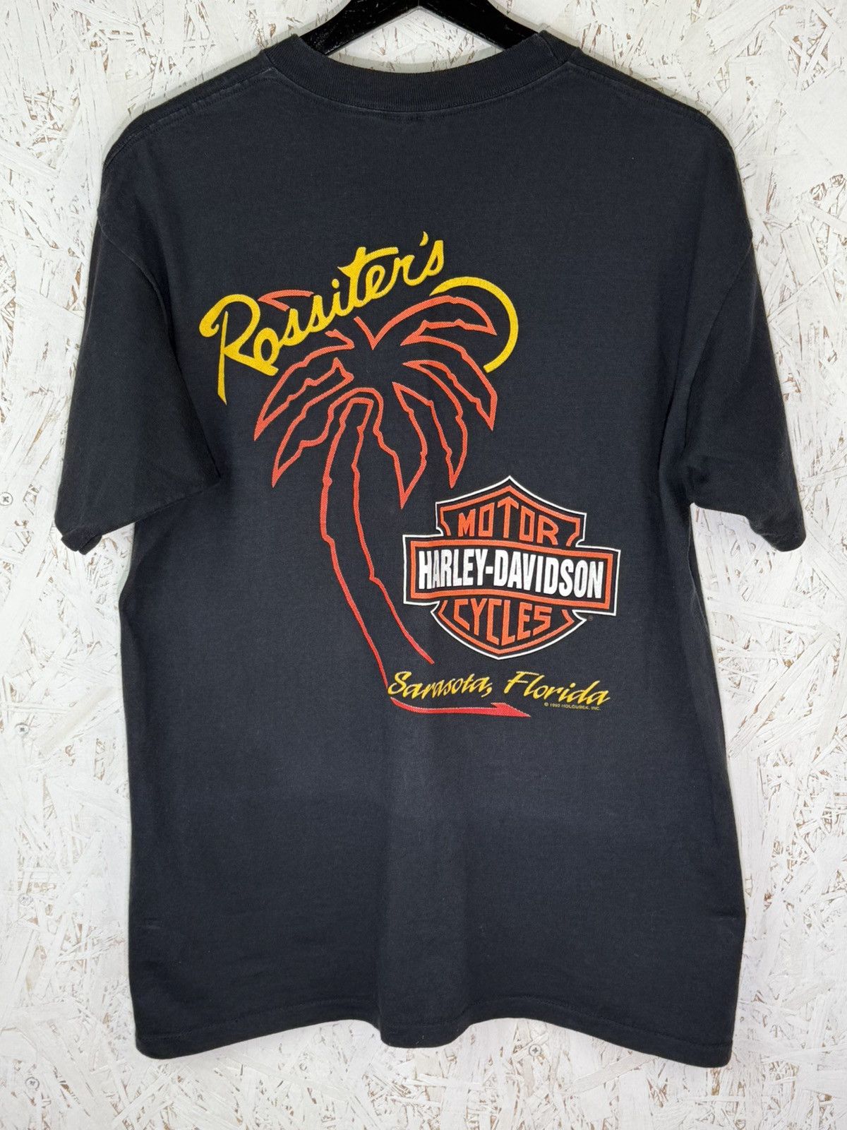 Harley Davidson 80s Harley Davidson 1988 Eagle Dragon Holoubek Florida Tee L Size US L / EU 52-54 / 3 - 6 Thumbnail