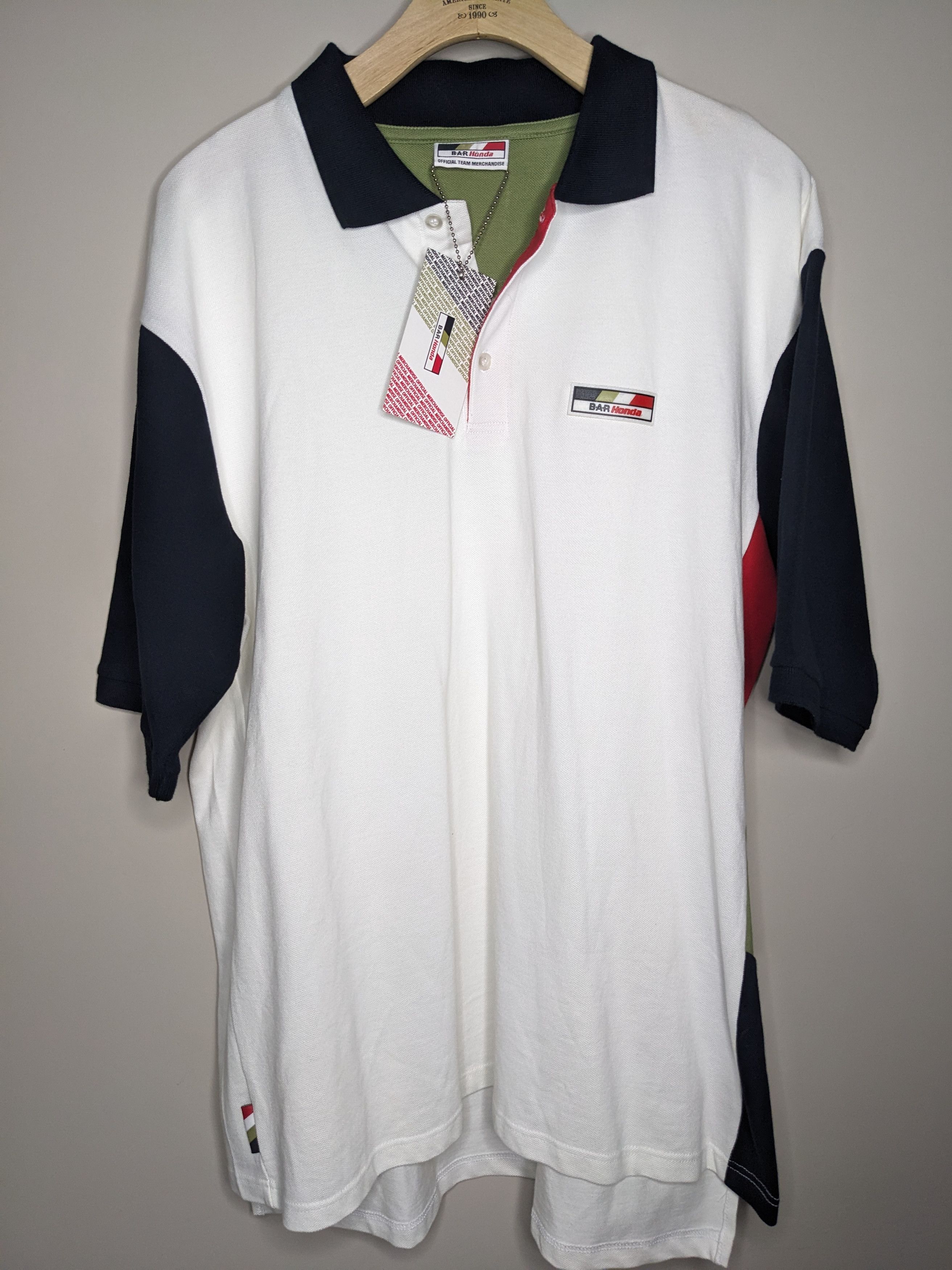 Honda VTG Bar Honda F1 Team Polo Shirt Mens Size Large 2004 NWT Size US L / EU 52-54 / 3 - 1 Thumbnail