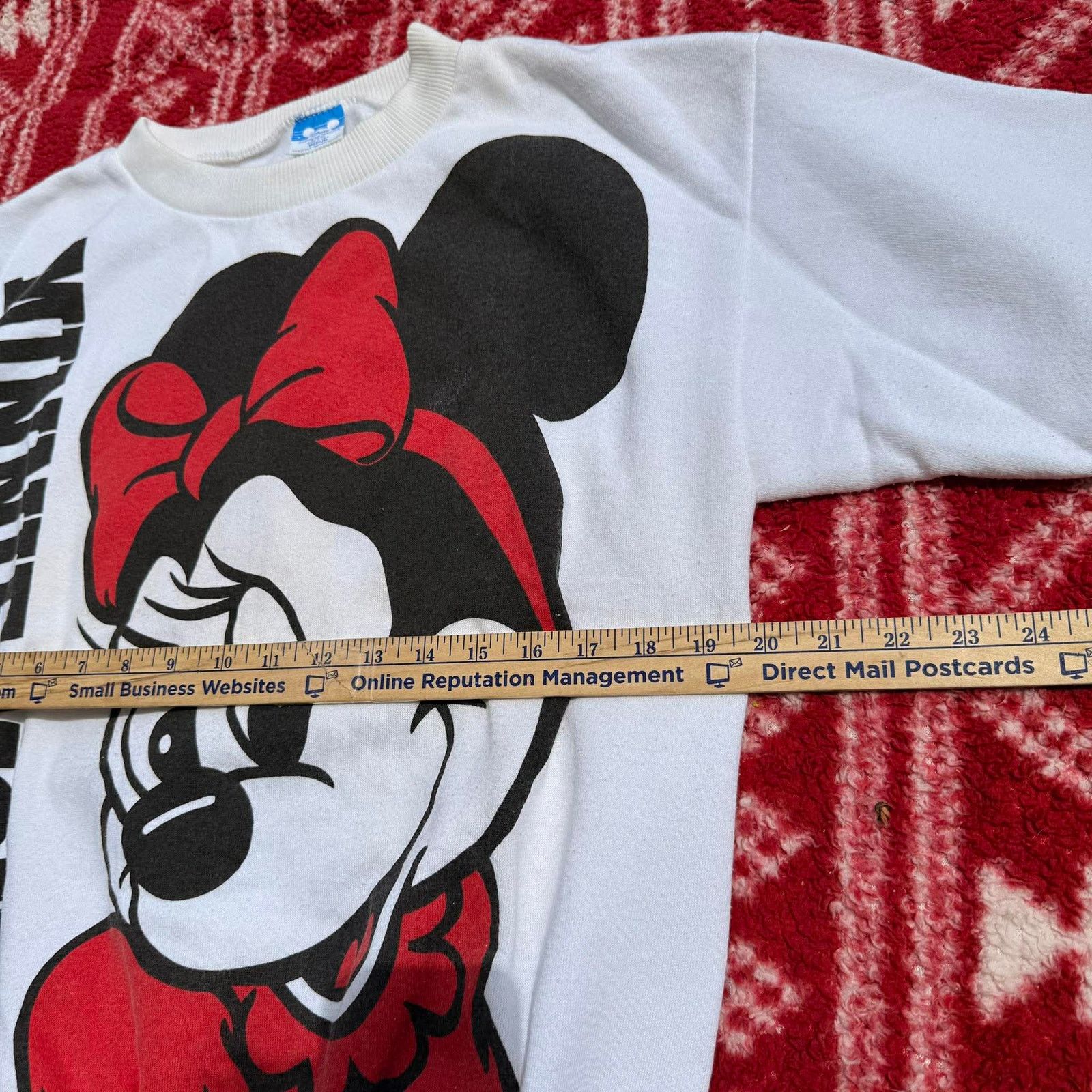 Disney 90s Disney Minnie Mouse Double Sided Big Graphic Sweatshirt Size M / US 6-8 / IT 42-44 - 3 Thumbnail