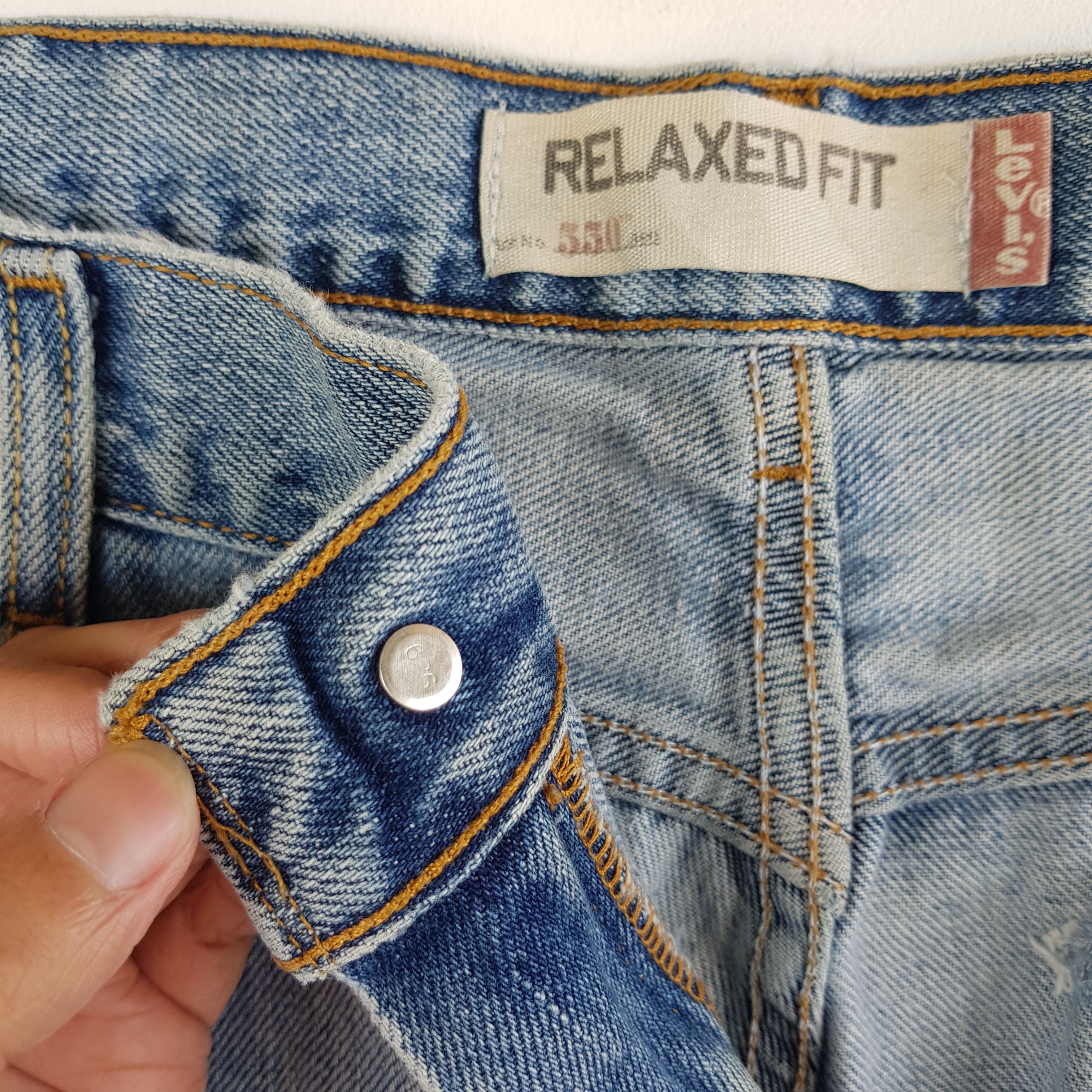 Levi's Vintage Levis 550 Jeans Released Hem Levi's Jeans Denim Size US 38 / EU 54 - 7 Thumbnail