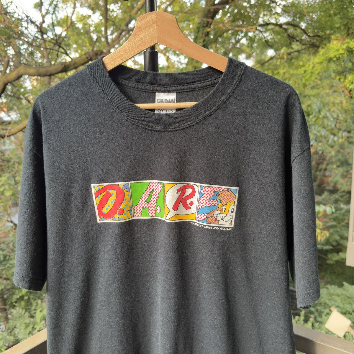 Vintage Dare Resist Drugs Acid Tab LSD Shirt ERD Grunge Chrome Faded Size US L / EU 52-54 / 3 - 7 Thumbnail