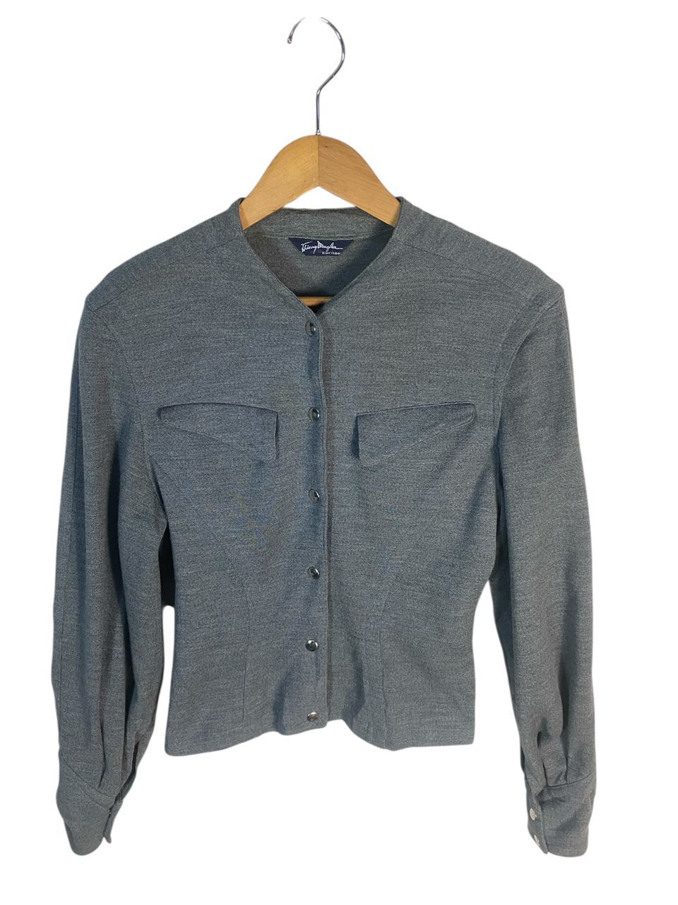 Thierry Mugler Thierry mugler edition snap button wool jacket Size S / US 4 / IT 40 - 1 Thumbnail