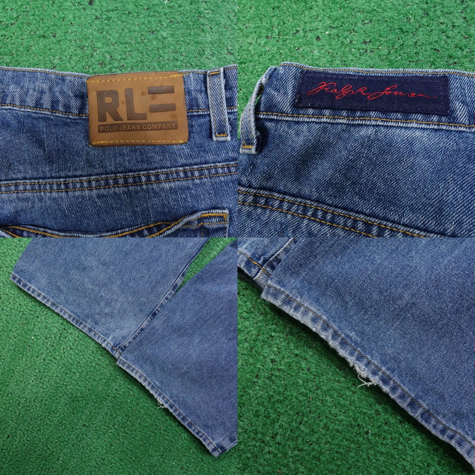 Polo Ralph Lauren Vintage Polo Ralph Lauren Jeans Co Men's Relaxed Fit 38x30 Blue Cotton Zip Fly Baggy Straight Denim Jeans Size US M / EU 48-50 / 2 - 8 Thumbnail