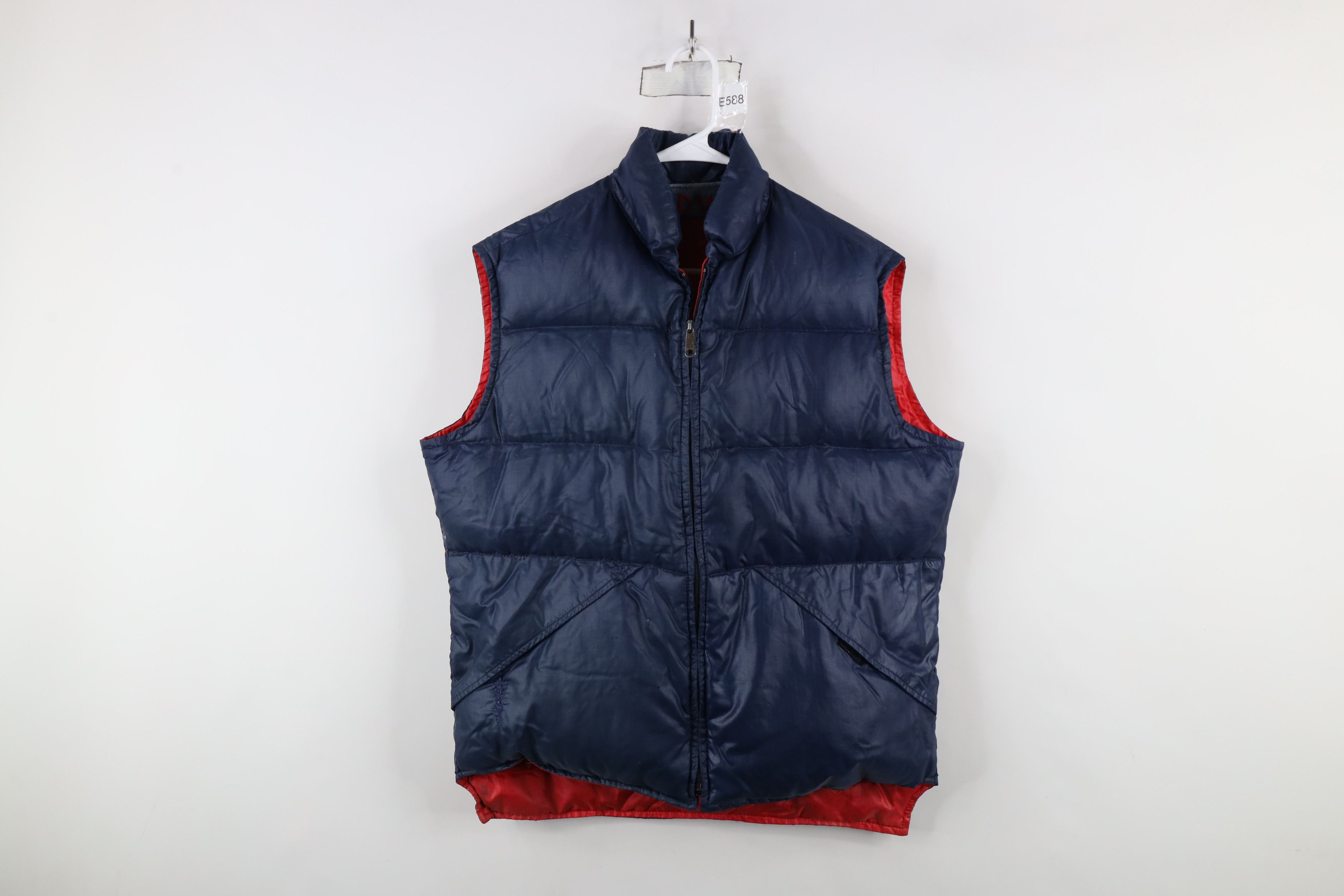 Vintage Vintage 70s Streetwear Reversible Down Puffer Vest Jacket Size US L / EU 52-54 / 3 - 11 Thumbnail