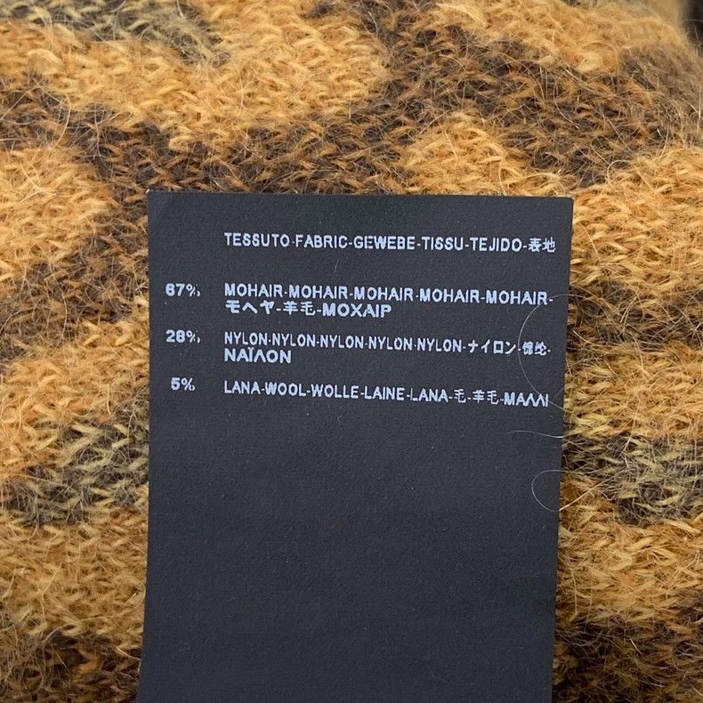 Saint Laurent Paris Saint Laurent Brown leopard-print wool crewneck long-sleeve Size US M / EU 48-50 / 2 - 7 Thumbnail