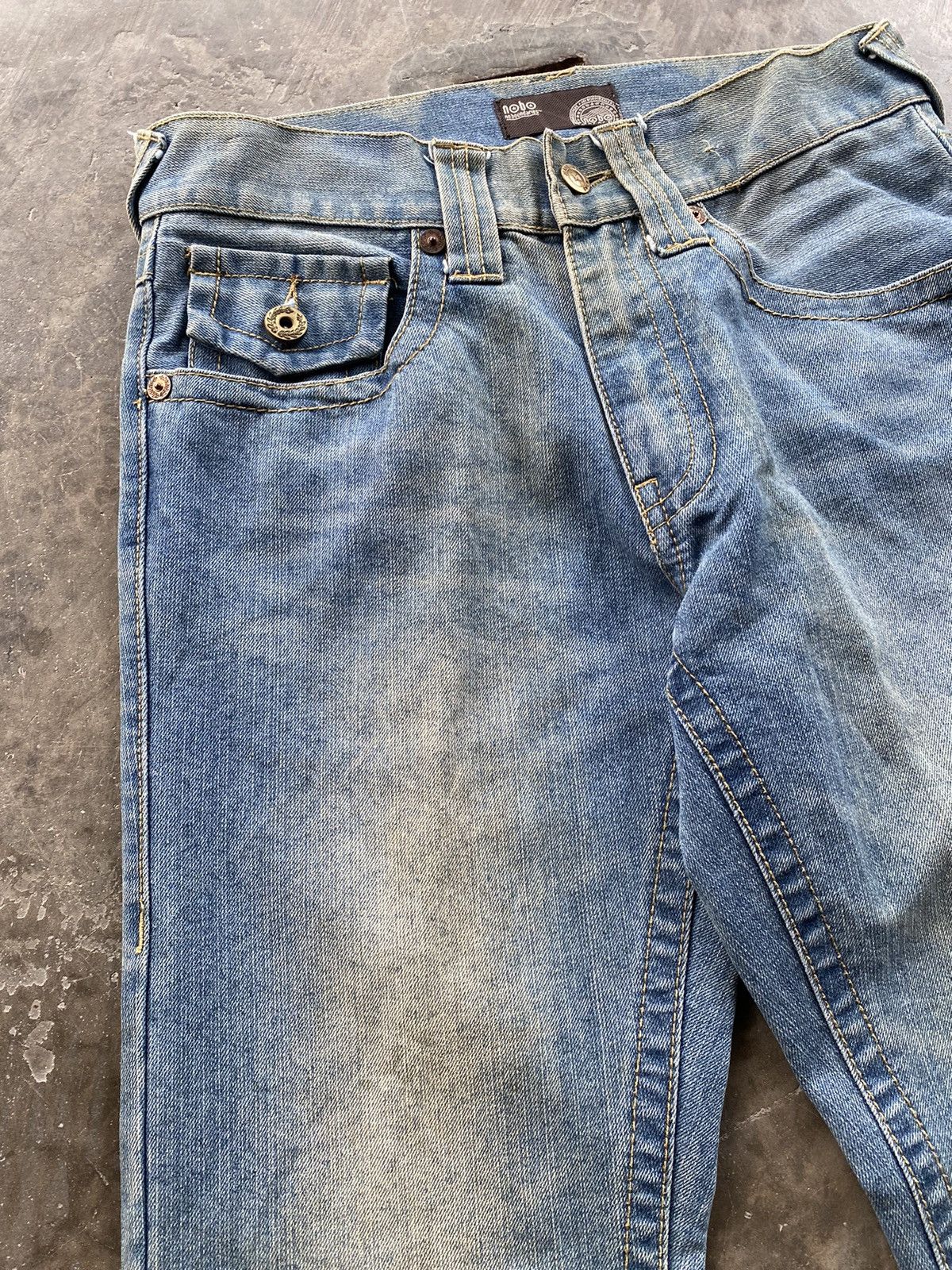 Hysteric Glamour × Japanese Brand Flare Jeans Japanese No boundaries Distressed 30x29 Size US 30 / EU 46 - 3 Thumbnail