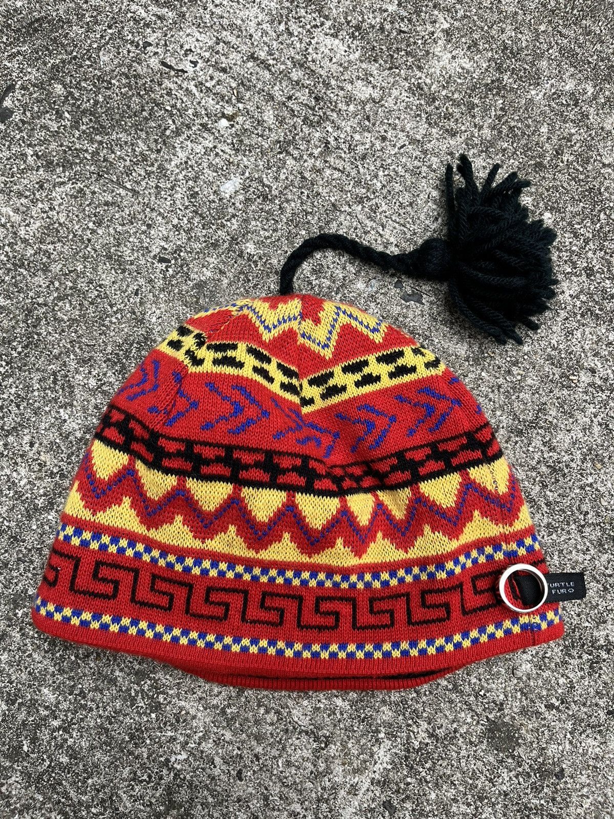 Vintage Vintage Turtle Furo Beanie Size ONE SIZE - 2 Thumbnail