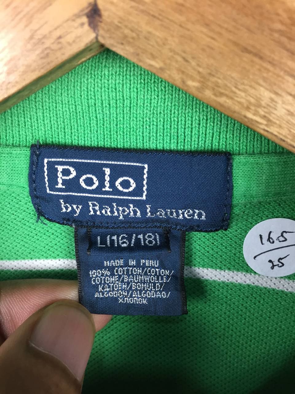 Polo Ralph Lauren Vtg Polo Ralph Lauren Pony Logo Striped Polo Shirt Youth L Size US XS / EU 42 / 0 - 8 Thumbnail