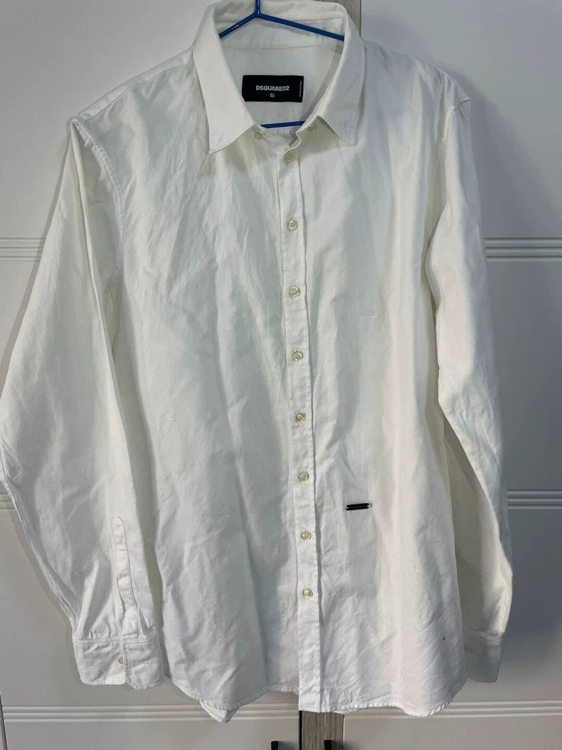 Dsquared2 Dsquared2 White Long Sleeve Shirt-yf Size US L / EU 52-54 / 3 - 1 Thumbnail