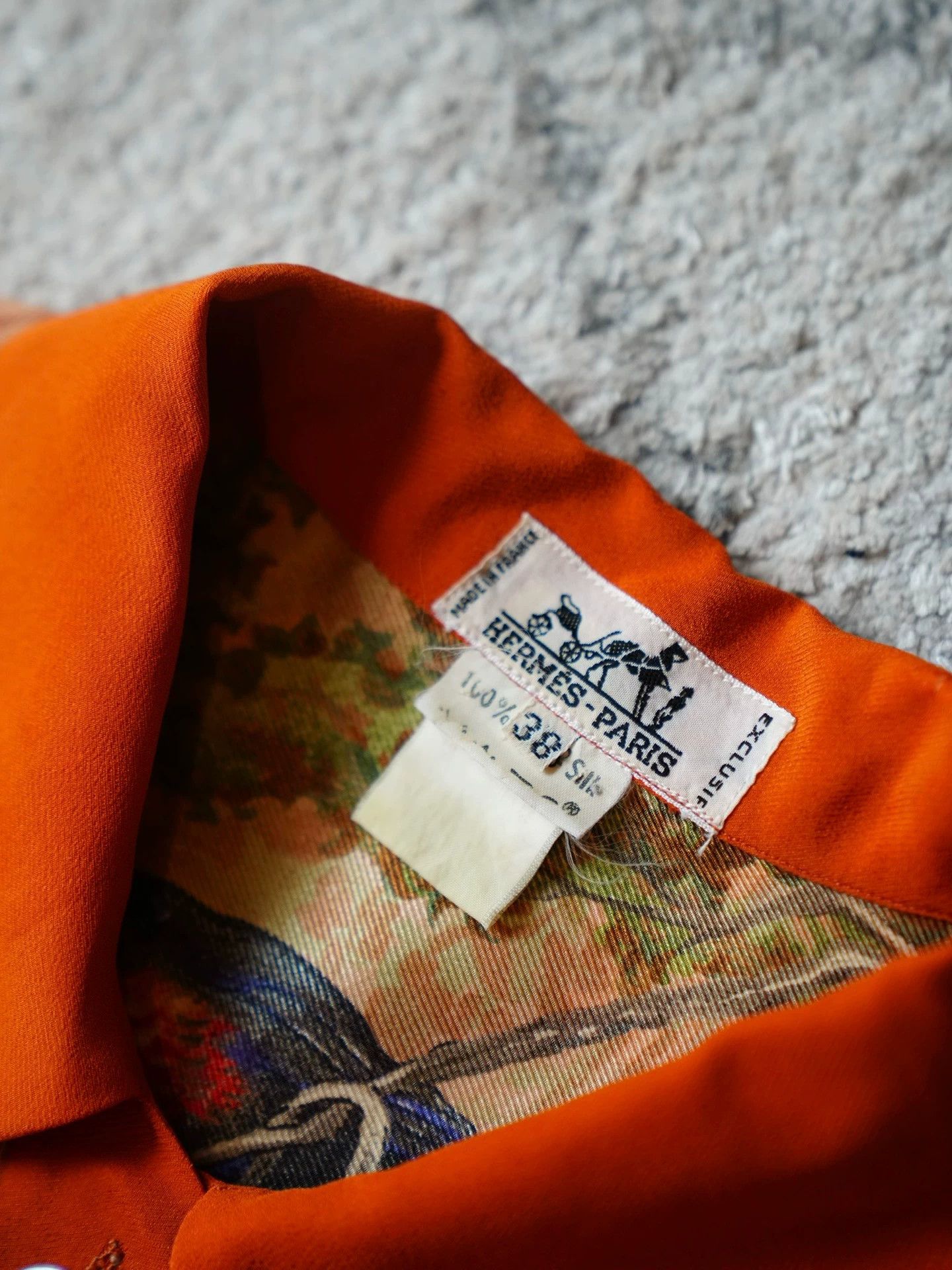 Hermes Hermes Rare Equateur Jungle Silk Shirtdress FR38 VNTG 1988 Size S / US 4 / IT 40 - 4 Thumbnail