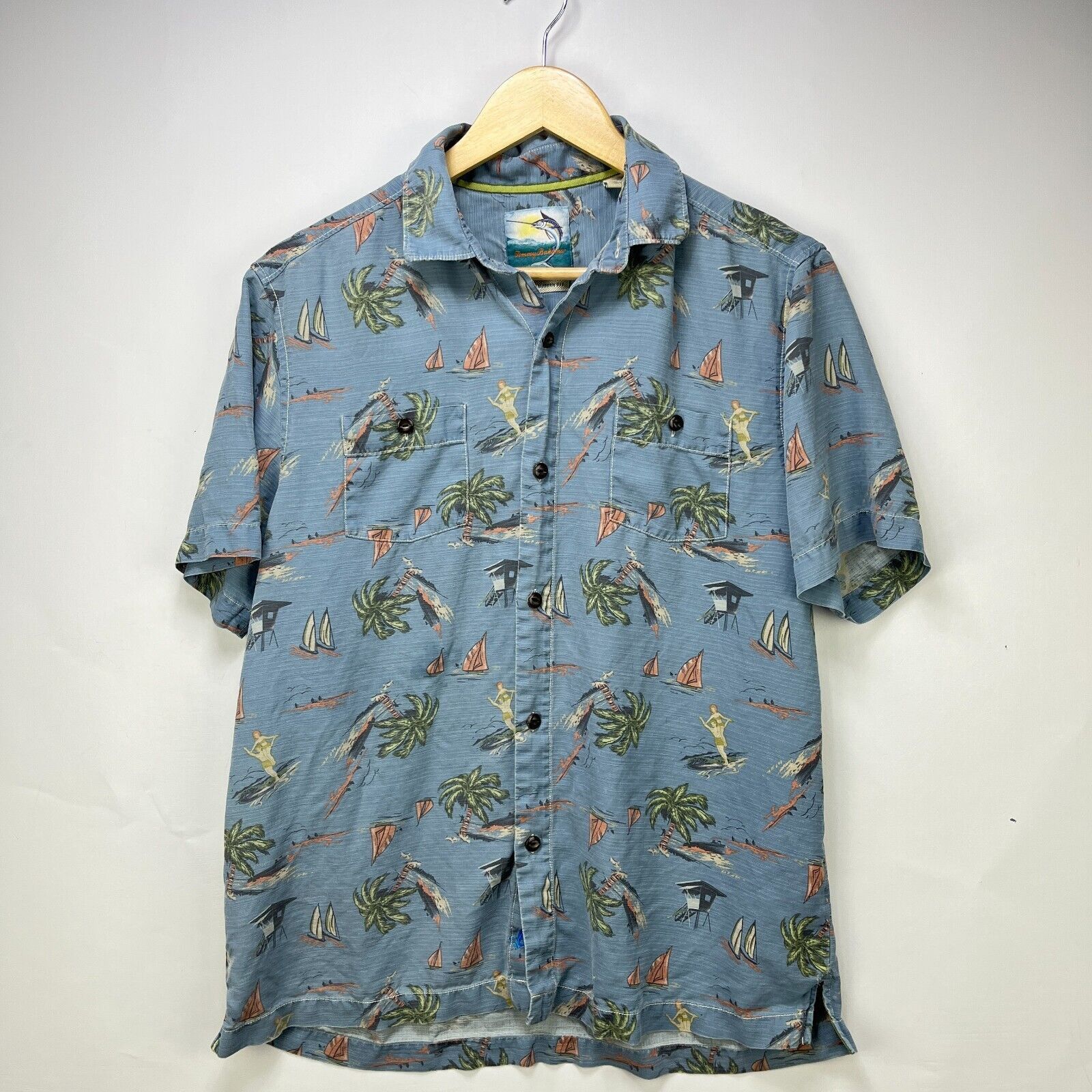 Tommy Bahama × Vintage Vintage Tommy Bahama Silk Button Up Island Modern Fit Small Size US S / EU 44-46 / 1 - 1 Thumbnail