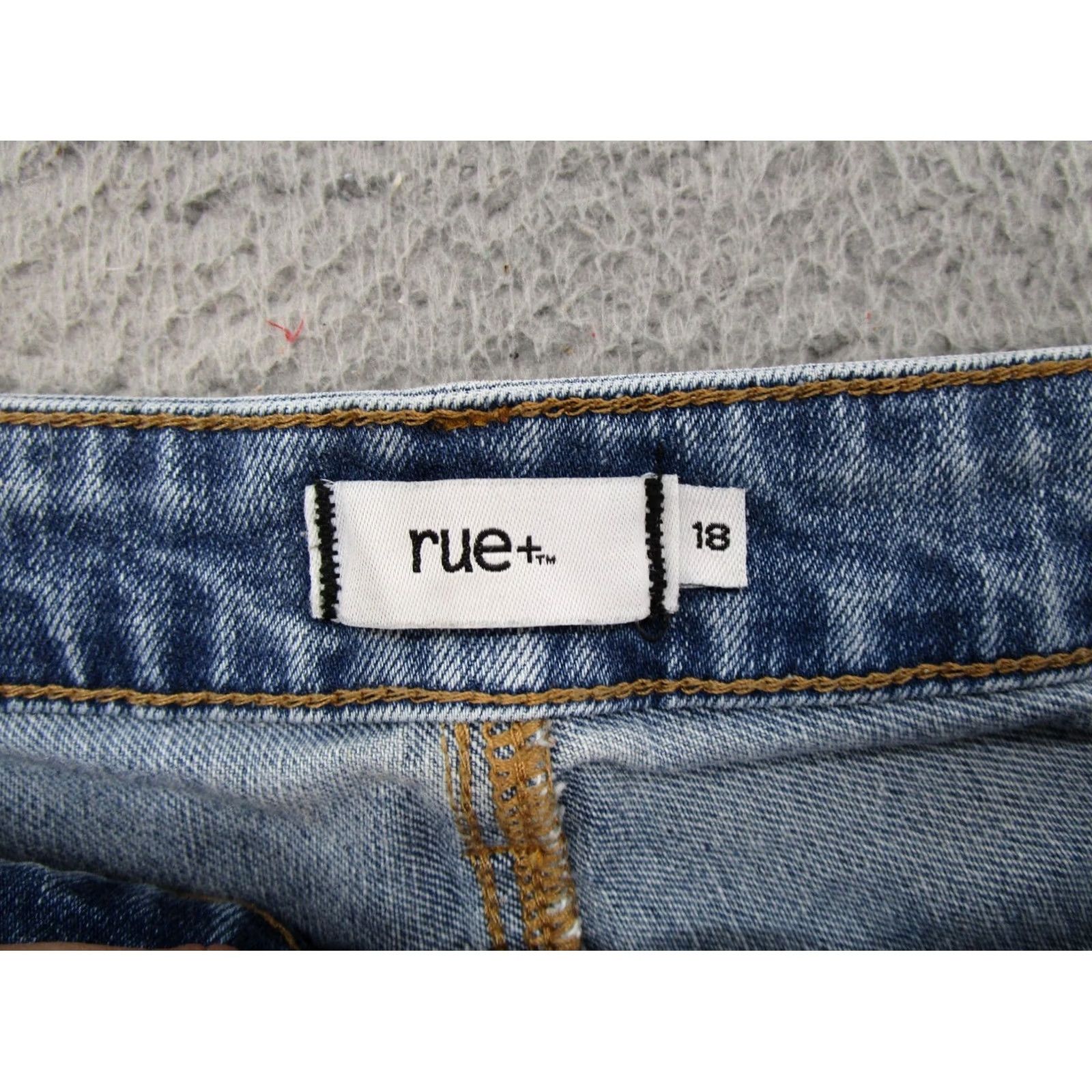 Vintage Rue 21 Diamonds Rhinestone Women's Blue Denim Jean Shorts Plus Size 18 Stretch Denim Shorts Rhinestone Blue 18 Womens Rue21 Size 40" / US 18 - 2 Thumbnail