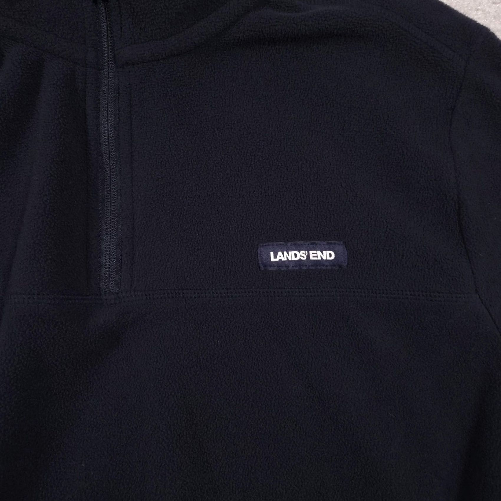 Lands' End VINTAGE Lands' End Pullover Mens L Blue Fleece 1/4 Zip Mock Neck Hiking Winter Size US L / EU 52-54 / 3 - 4 Thumbnail