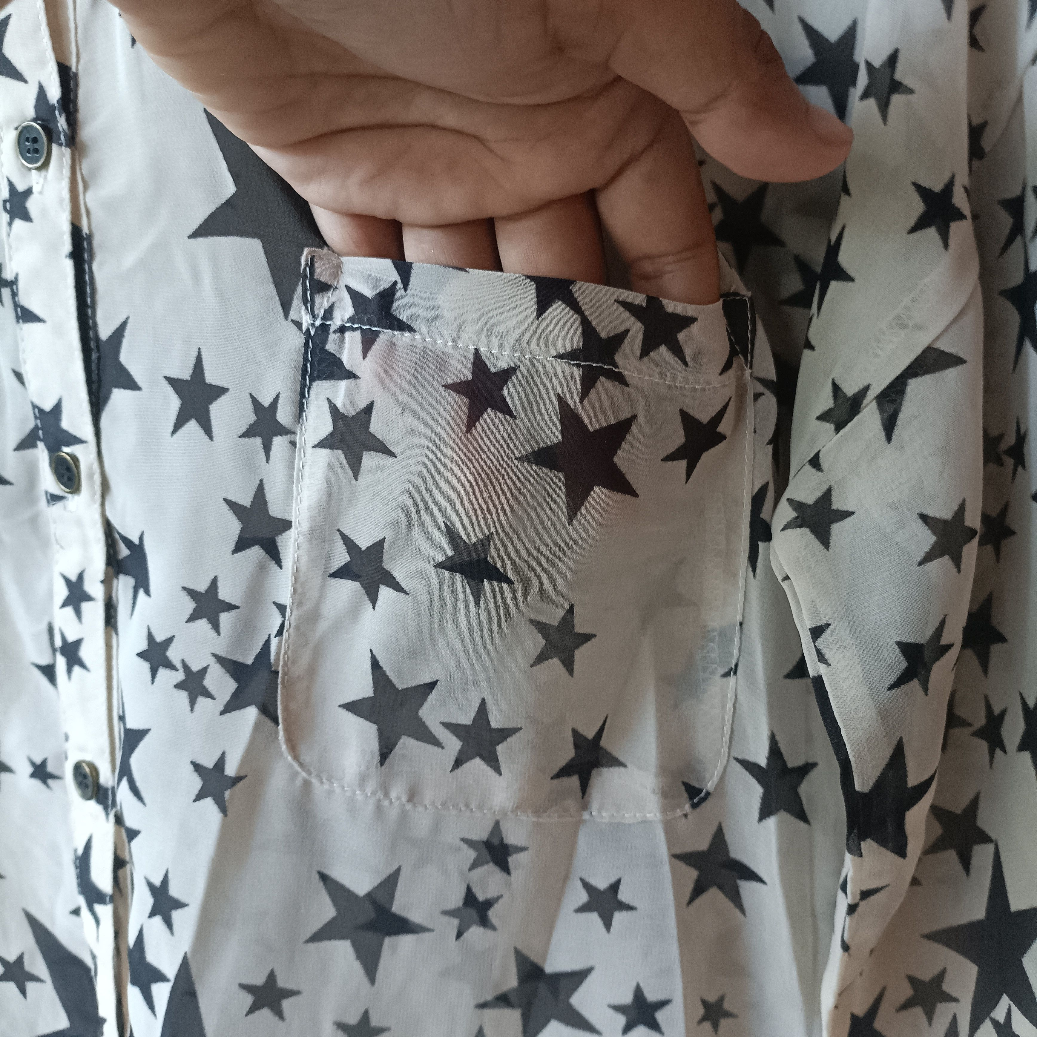 Hysteric Glamour 2000s Liz Lisa doll - Star All over Print Top Blouses Size M / US 6-8 / IT 42-44 - 6 Thumbnail