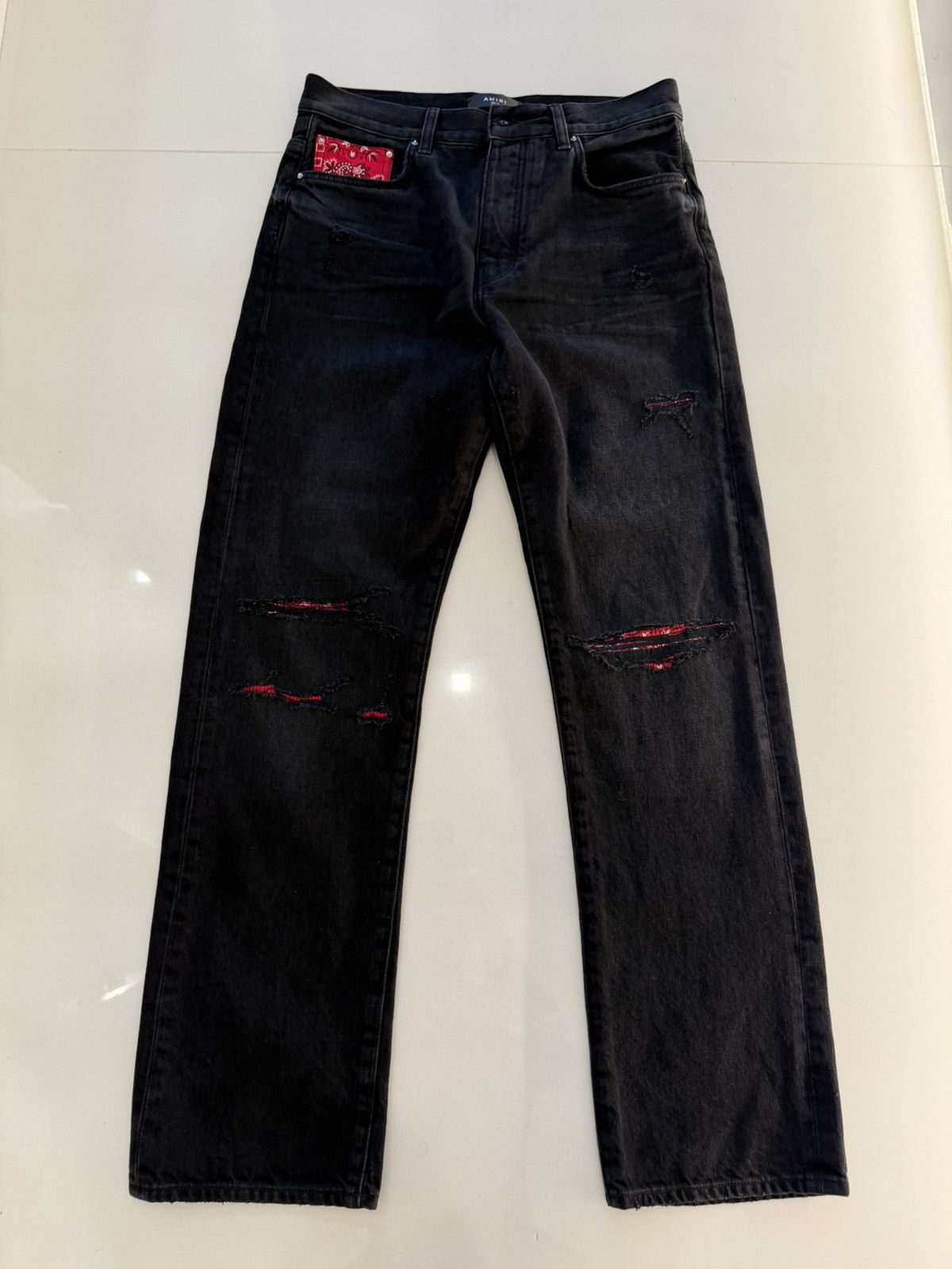 Amiri AMIRI MX1 Bandana Jeans Size US 31 - 1 Thumbnail