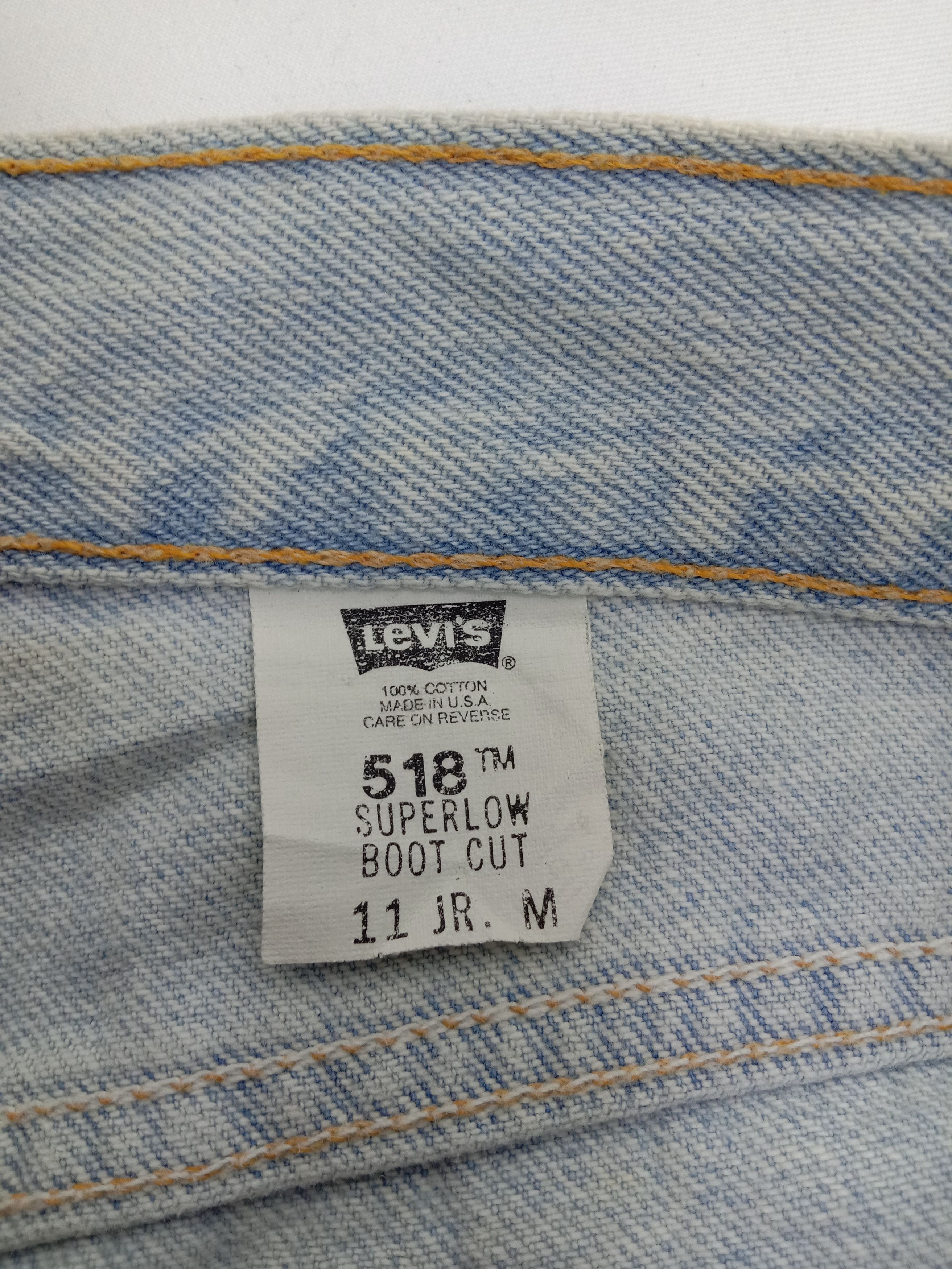 Levi's Vintage Levi's 518 Flare Jeans Light Wash Denim Size US 33 - 12 Thumbnail