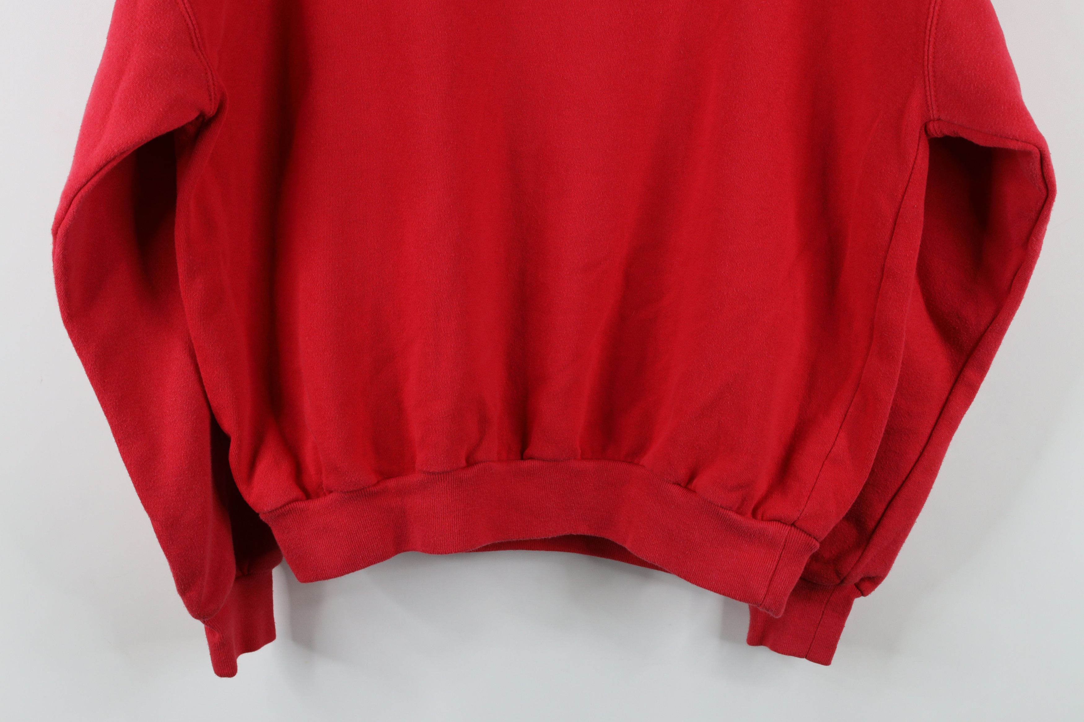 Vintage Vintage 90s Streetwear Love Me Love My Cat Sweatshirt Red Size L / US 10 / IT 46 - 11 Thumbnail