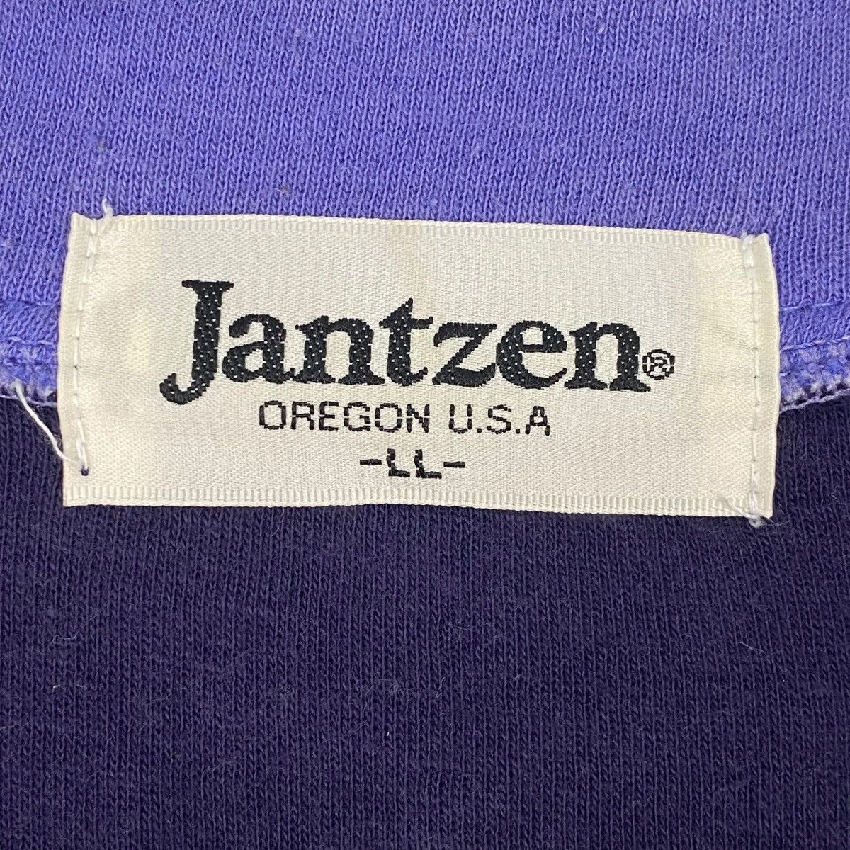 Vintage Vintage 90s Jantzen Sweatshirt Half Zip Collar Purple SizeLL Size US L / EU 52-54 / 3 - 5 Thumbnail