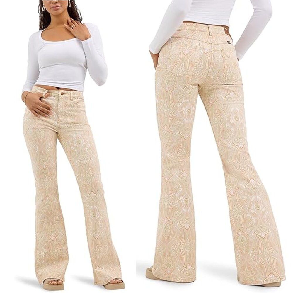 Wrangler NWT New Wrangler High Rise Fierce Flare Paisley Jeans Size Size 26" / US 2 / IT 38 - 2 Thumbnail