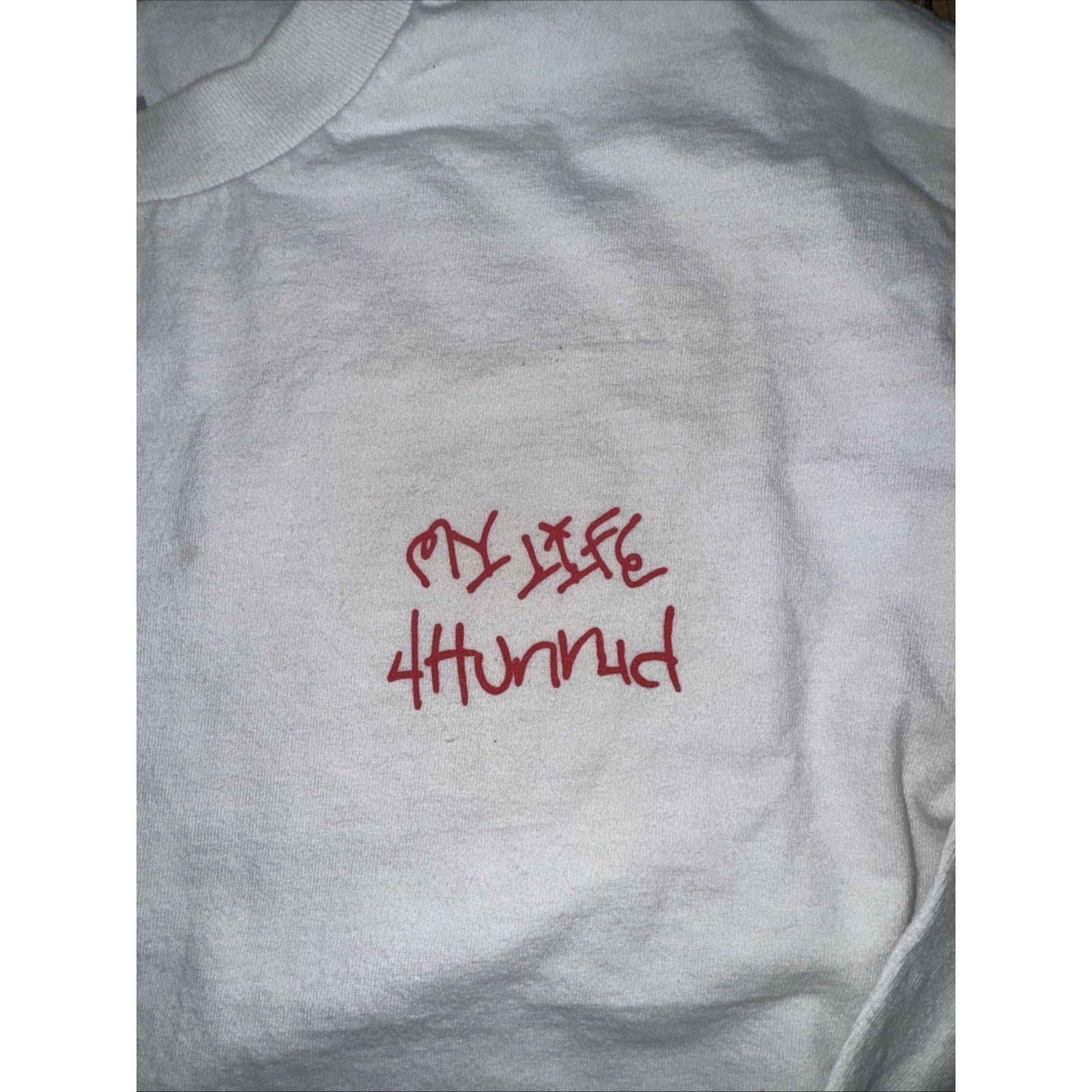 4HUNNID 4Hunnid Long Sleeve Graphic Tee White Medium YG Rap Shirt Size US M / EU 48-50 / 2 - 5 Thumbnail