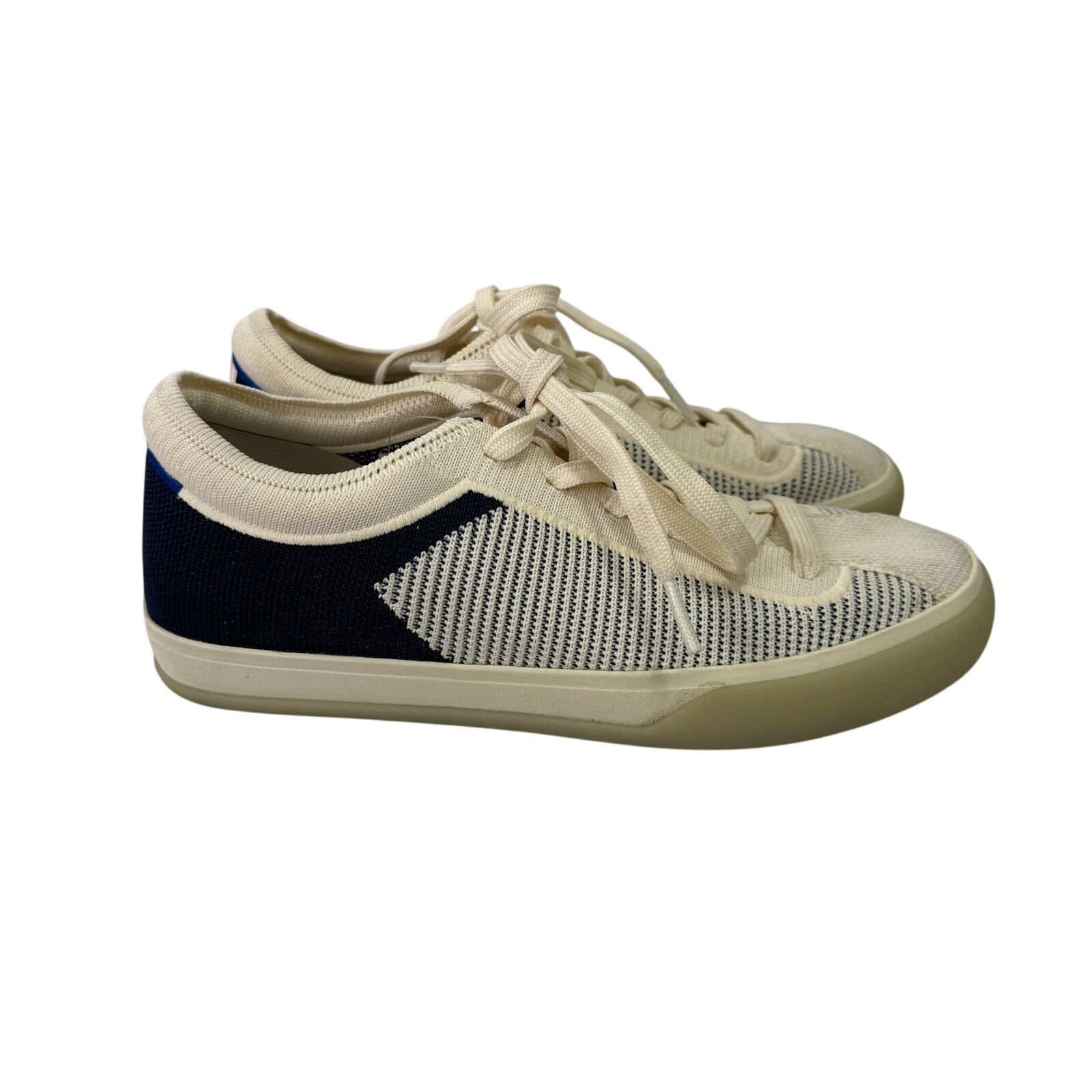 Other Rothy’s Women’s Sneakers sz 7 Lace Up Blue & Cream #25-M Size US 8 / IT 38 - 6 Thumbnail