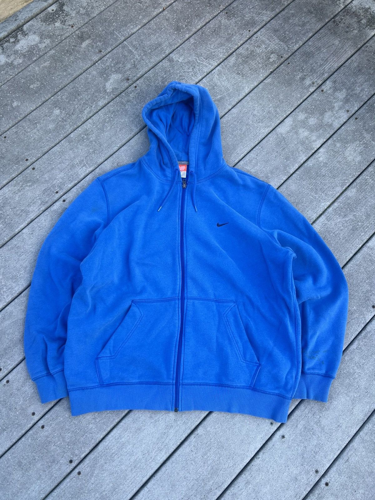 Nike × Vintage Y2K Nike blue sweatshirt Size US XL / EU 56 / 4 - 1 Thumbnail