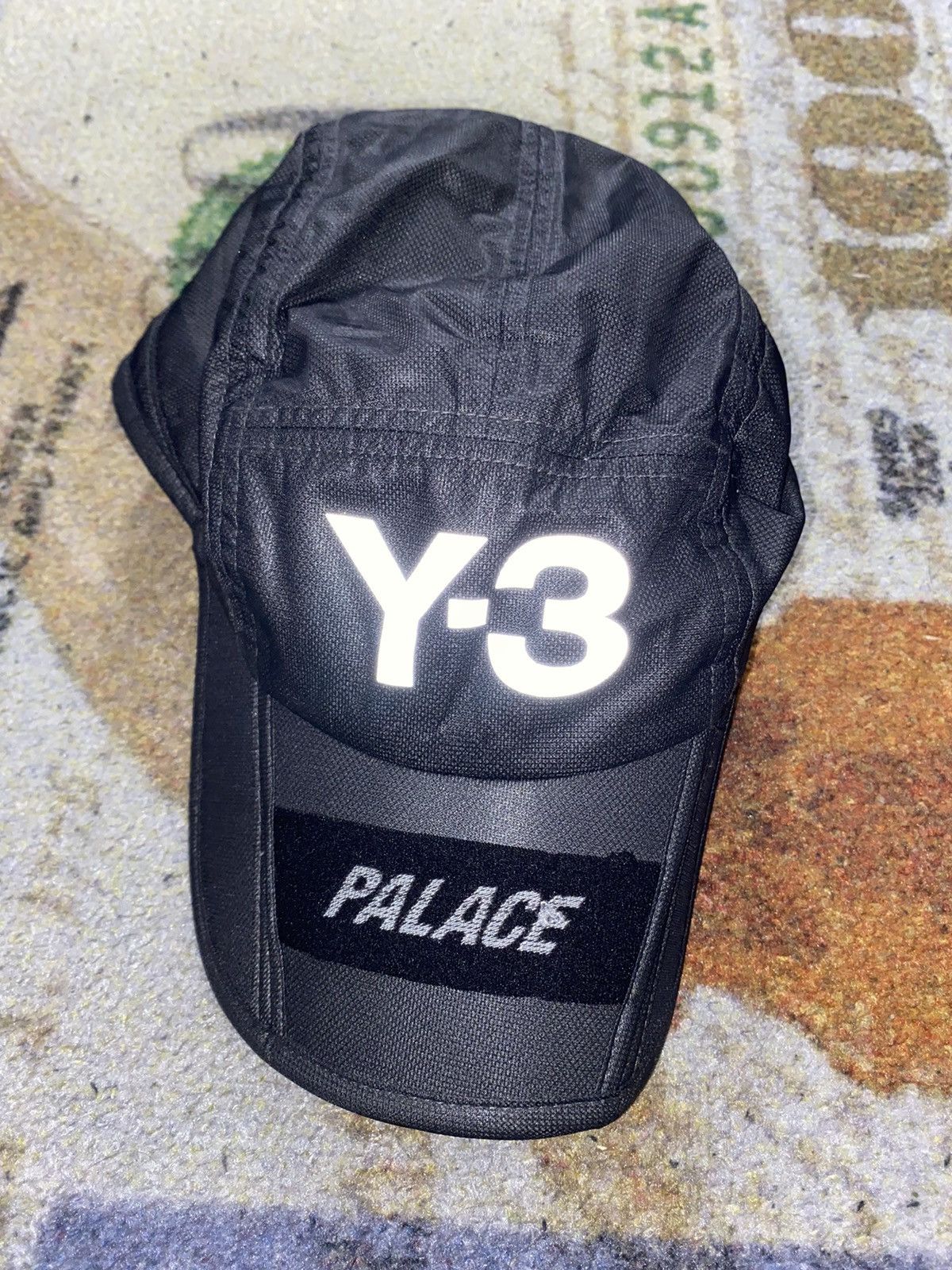 Pre-owned Adidas Originals Y-3 Palace Running Cap In Black