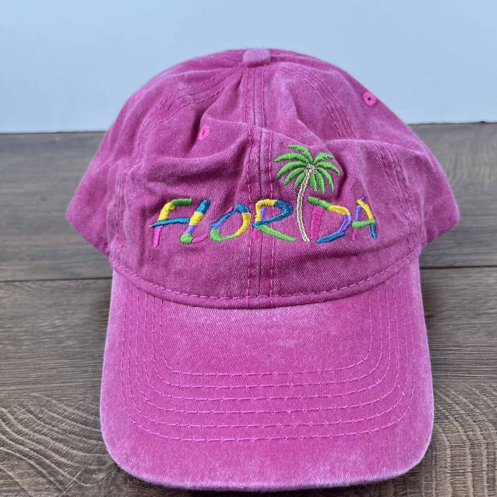 Other Florida Hat Palm Tree Hat Florida Pink Cap Adjustable Pink A Size ONE SIZE - 2 Thumbnail