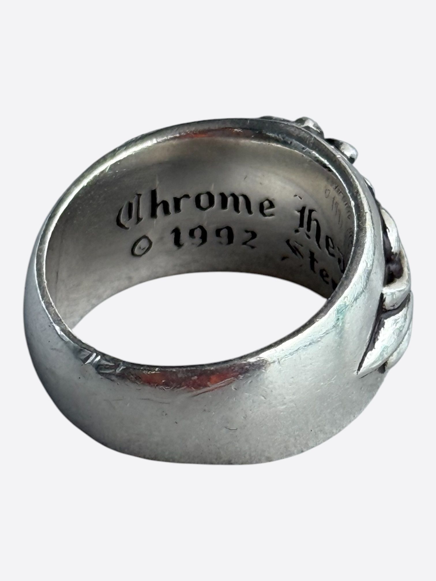 Chrome Hearts Chrome Hearts Silver & Diamond Keeper Cross Floral Ring Size ONE SIZE - 5 Thumbnail