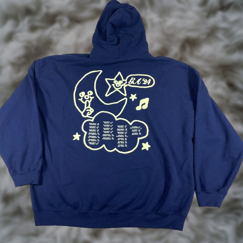 Vintage Gracie Abrams Hoodie Adults 3XL Navy Blue The Secret of Us Tour 2024 Pullover Pullover Graphic Print Mens Blue 3XL Size US XXL / EU 58 / 5 - 1 Thumbnail