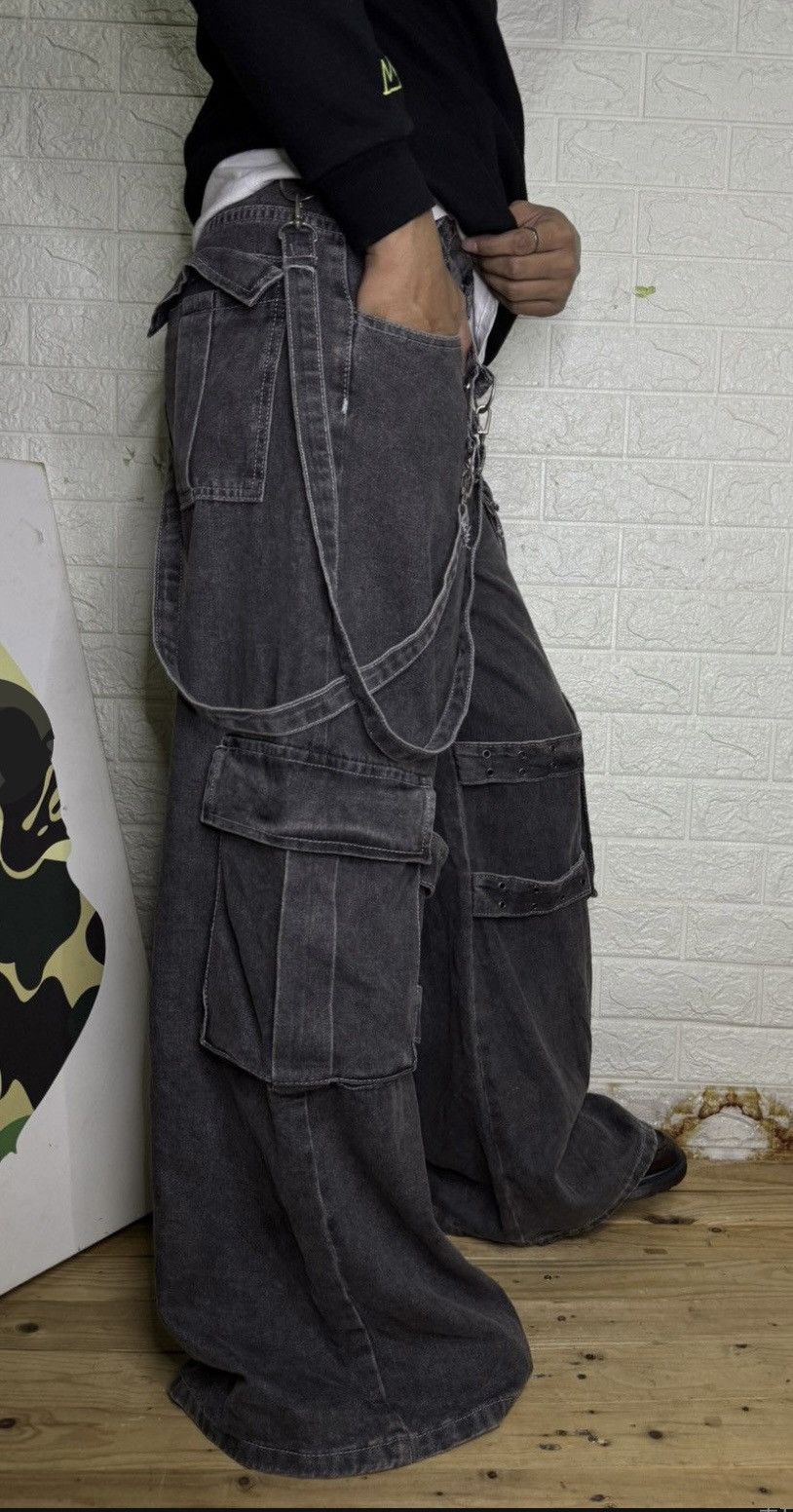 Japanese Brand 🔥JAPANESE BRAND🔥Bondage Punk Flare Bootcut Cargo Pants Size US 30 / EU 46 - 13 Thumbnail