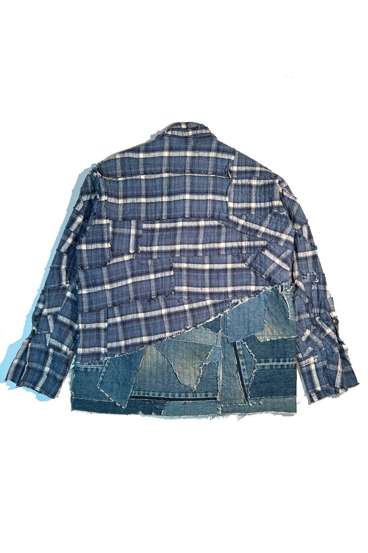 Greg Lauren GREG LAUREN SPLIT STICHWORK DENIM BOXY JACKET Size US L / EU 52-54 / 3 - 6 Thumbnail