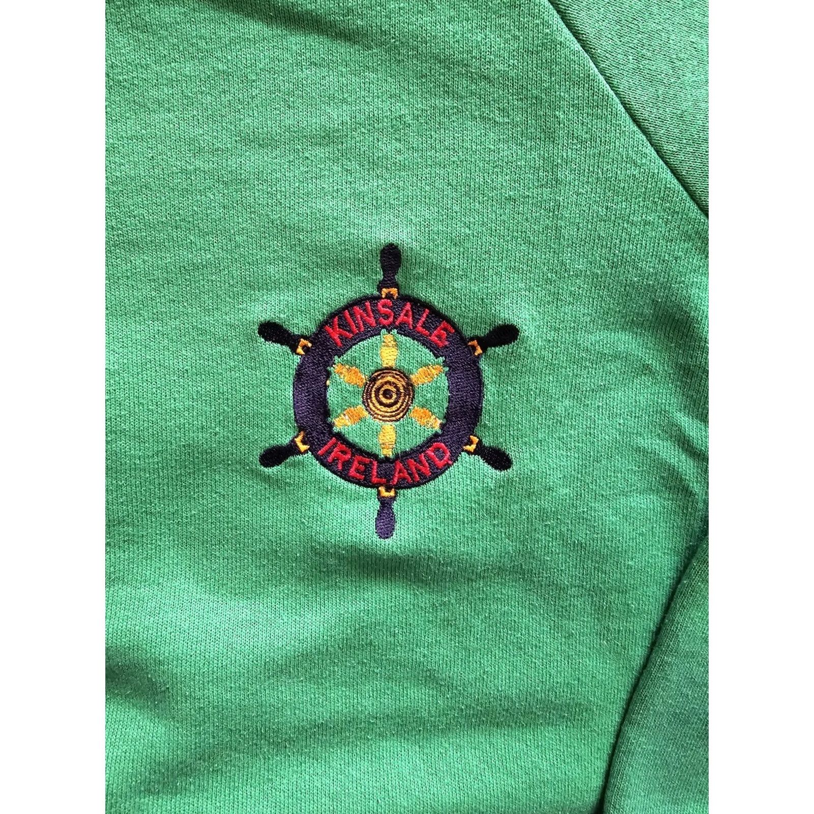 Nautica VINTAGE Green Kinsale Ireland Sweatshirt Adult Large Nautical Ship Wheel 80s 90s Size US L / EU 52-54 / 3 - 3 Thumbnail