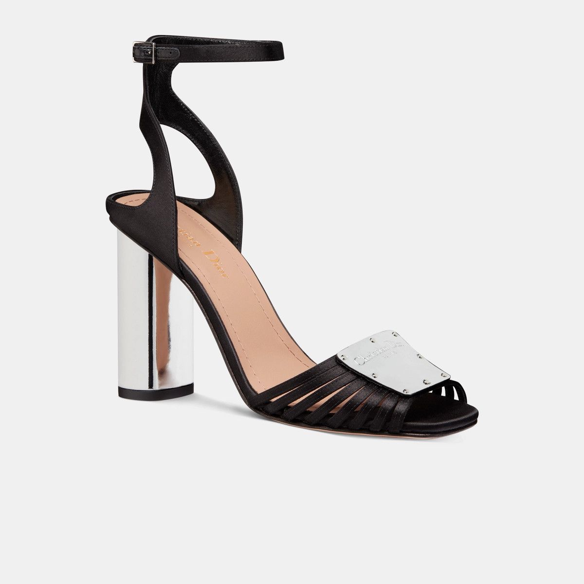 Dior o1bcso1str0225 Heeled Sandal in Black Size US 6 / IT 36 - 2 Thumbnail