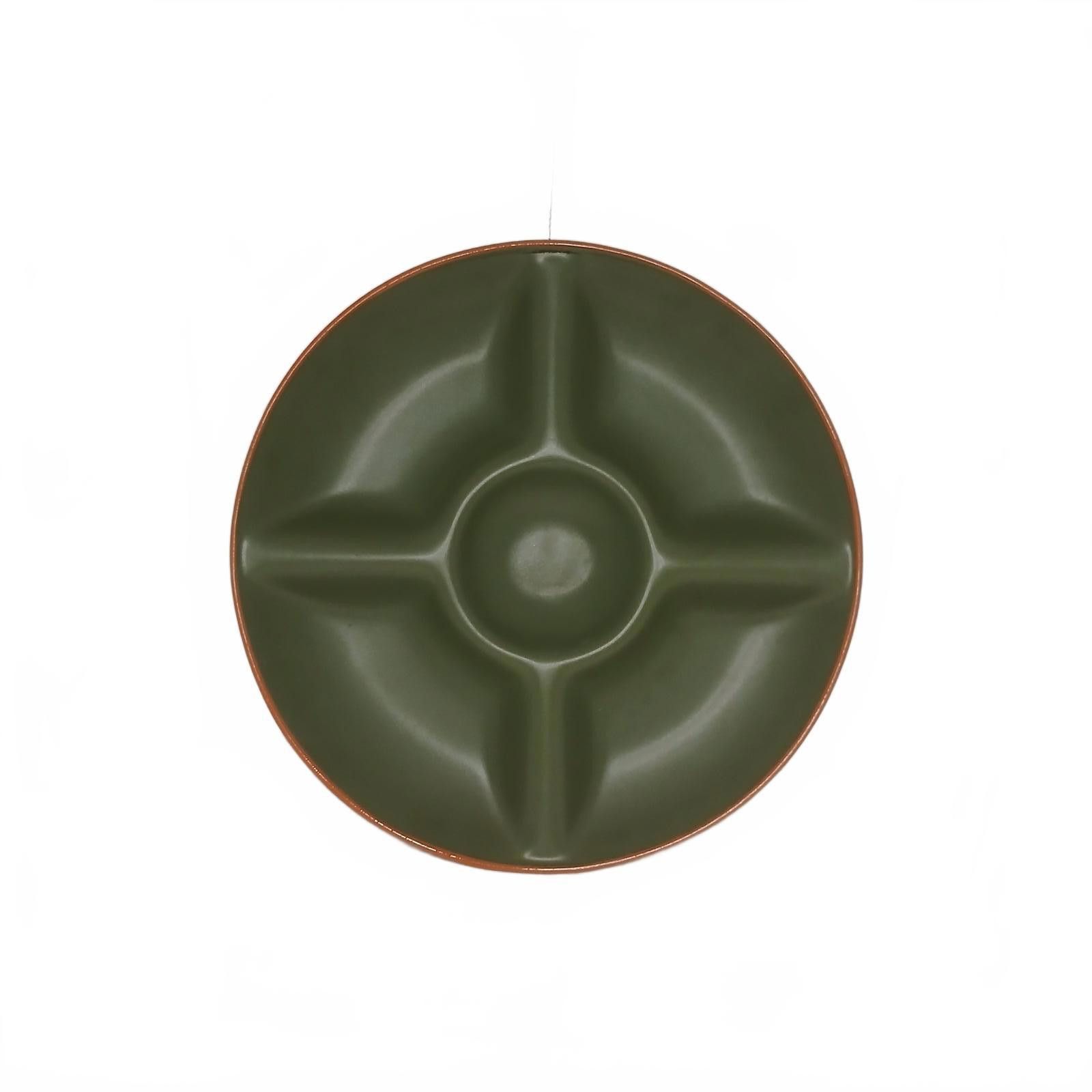 Designer Casa Verde Divided Plate Green Terra Cotta Size ONE SIZE - 5 Thumbnail