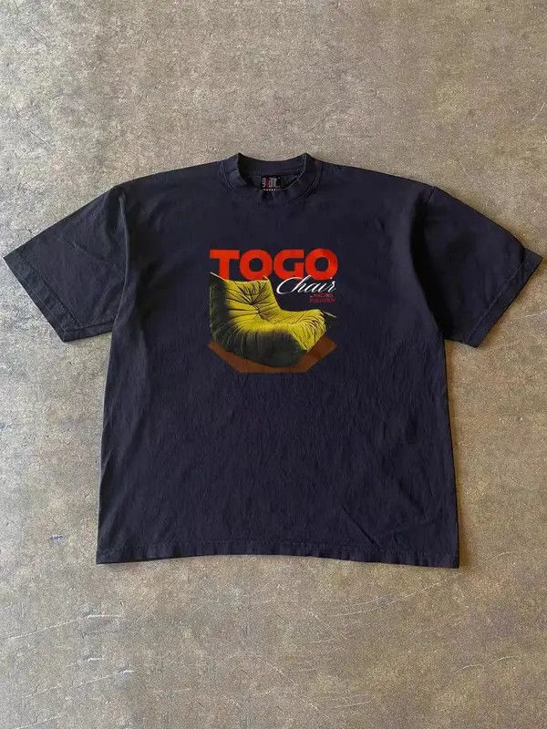 VIBE Black casual retro sofa print t-shirt Size US M / EU 48-50 / 2 - 7 Thumbnail
