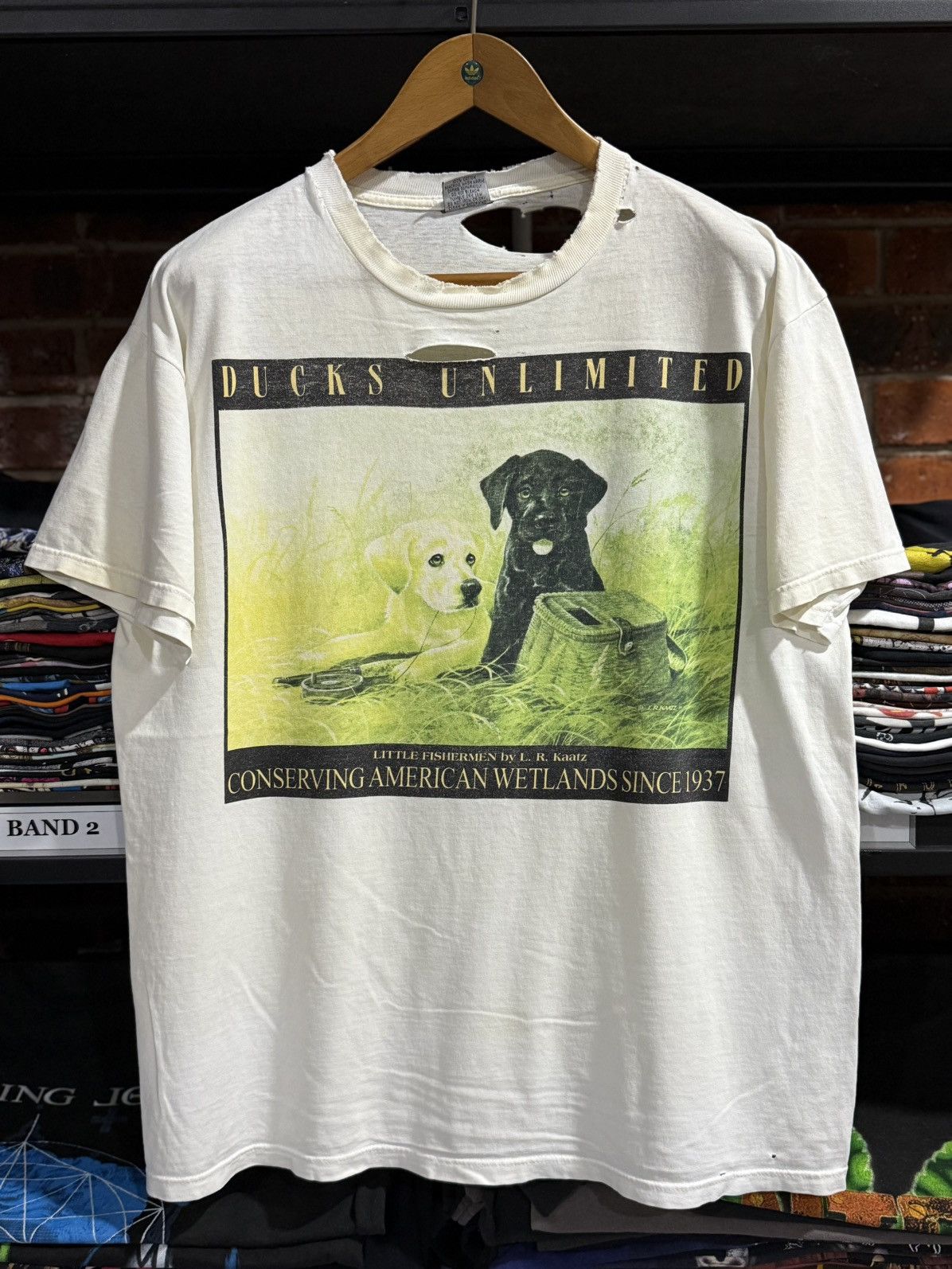 Thrashed Vintage 90s Ducks Unlimited By L R Kaatz Tee