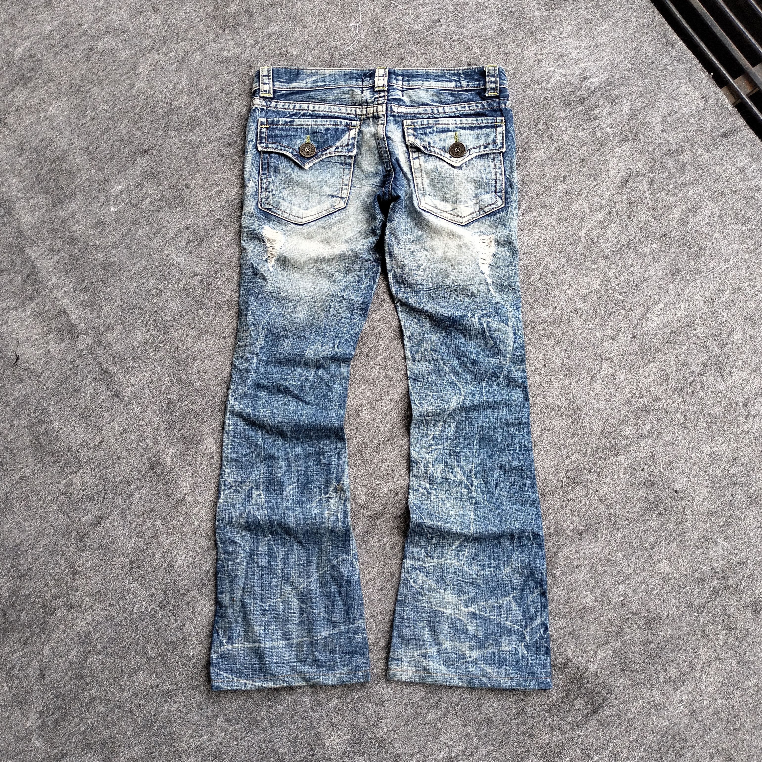 Tornado Mart Cook washed clawmarks flare jeans Size US 30 / EU 46 - 2 Thumbnail