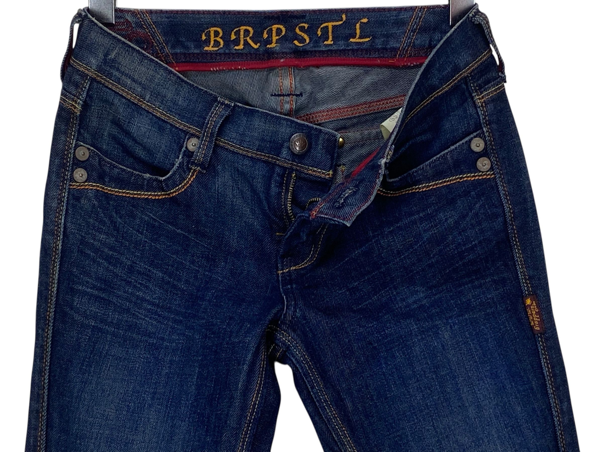 Japanese Brand Brappers Flare Denim Jeans Distressed Bootcut Jeans Size 27" / US 4 / IT 40 - 4 Thumbnail